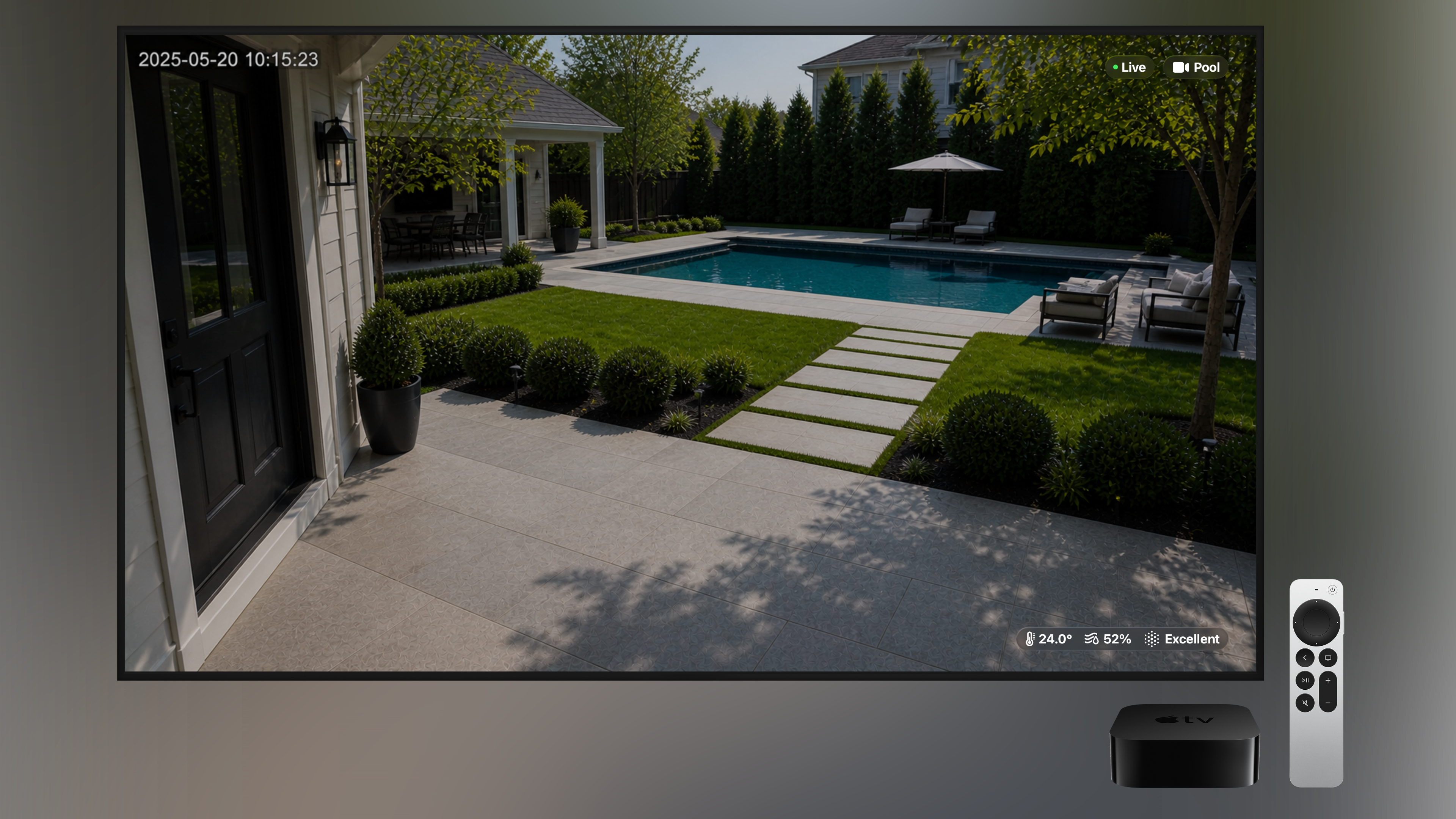 Apple TV camera full-screen