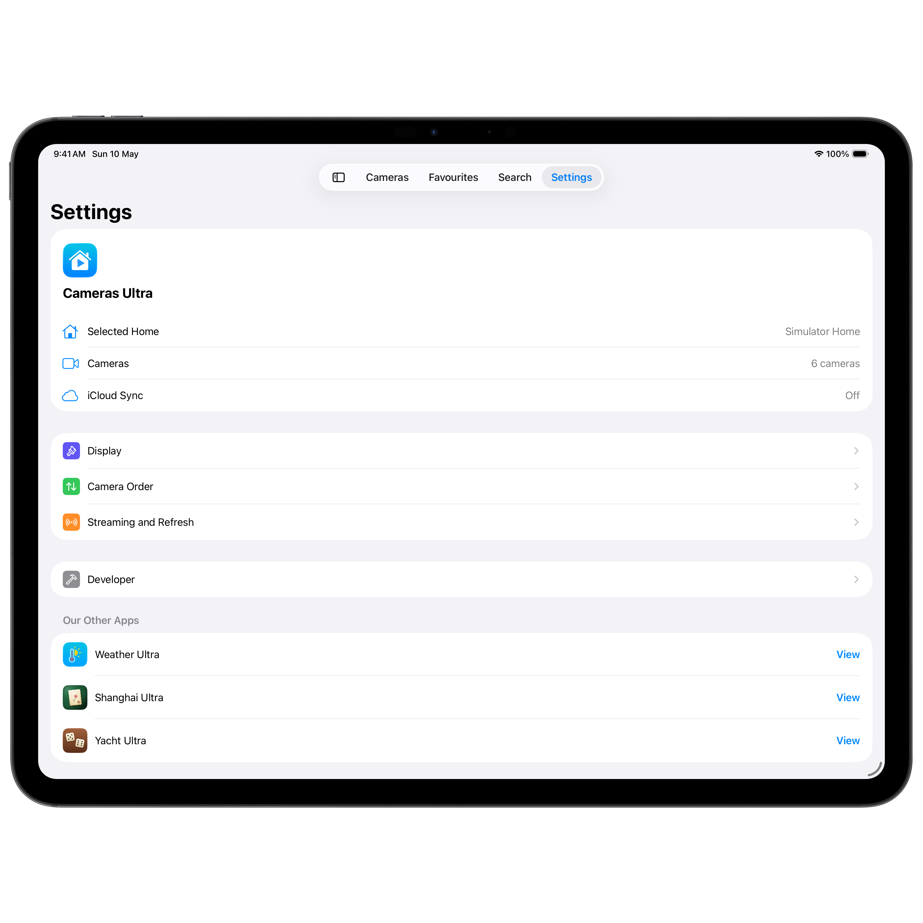 iPad settings 1