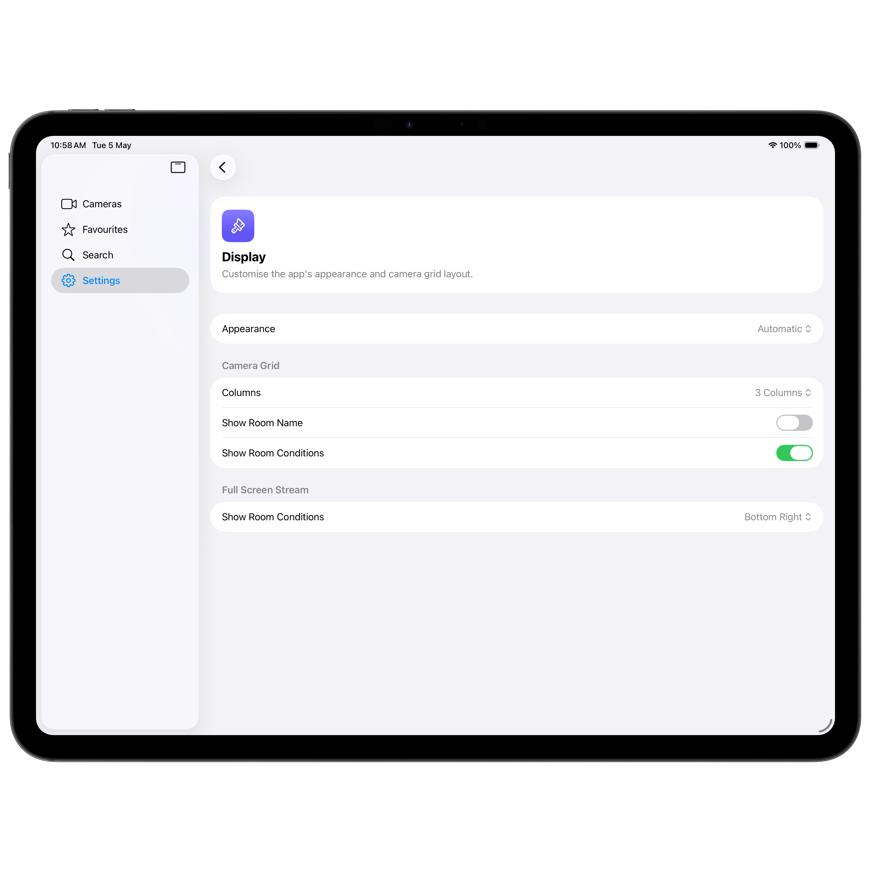 iPad settings 2
