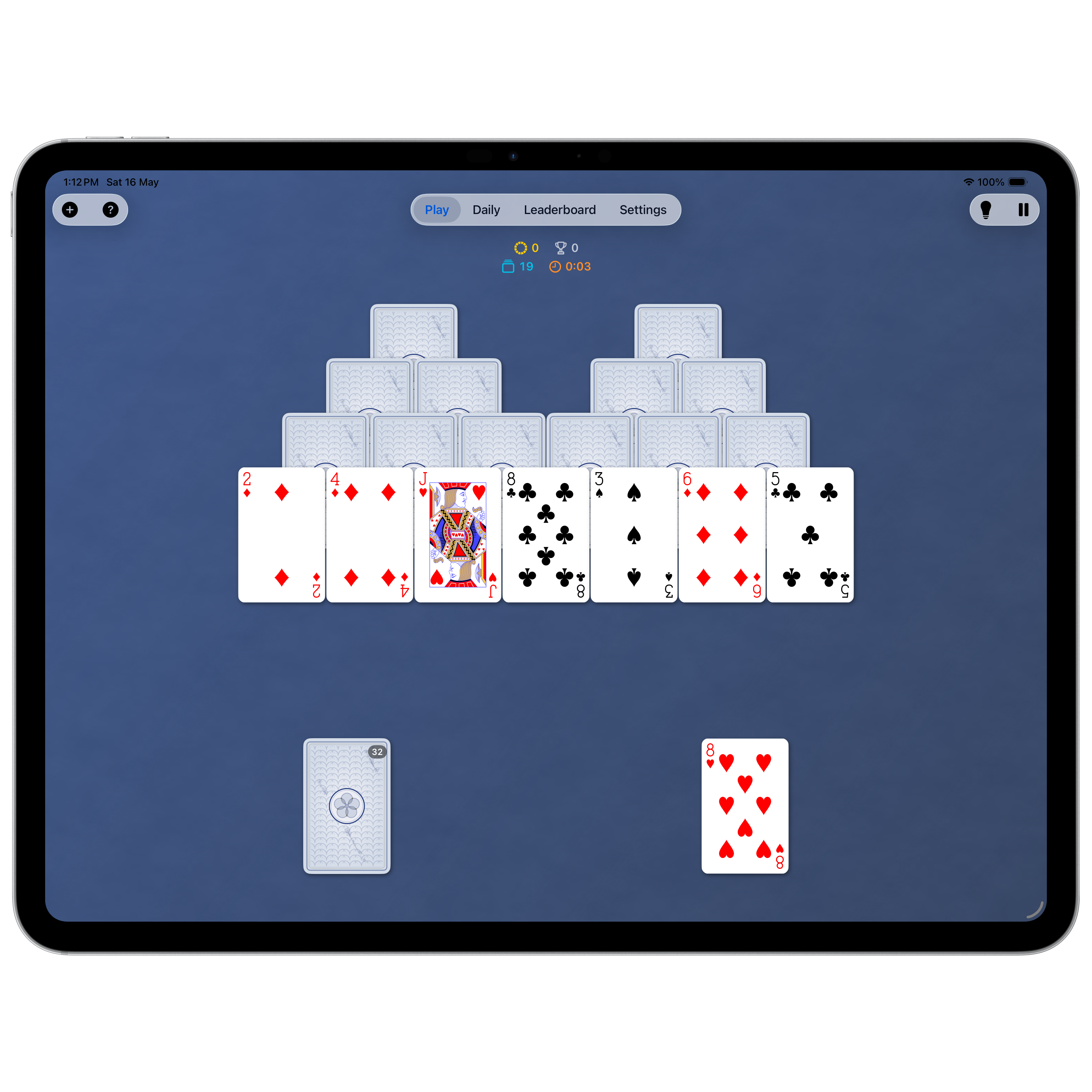 Solitaire Ultra iPad DuoPeaks