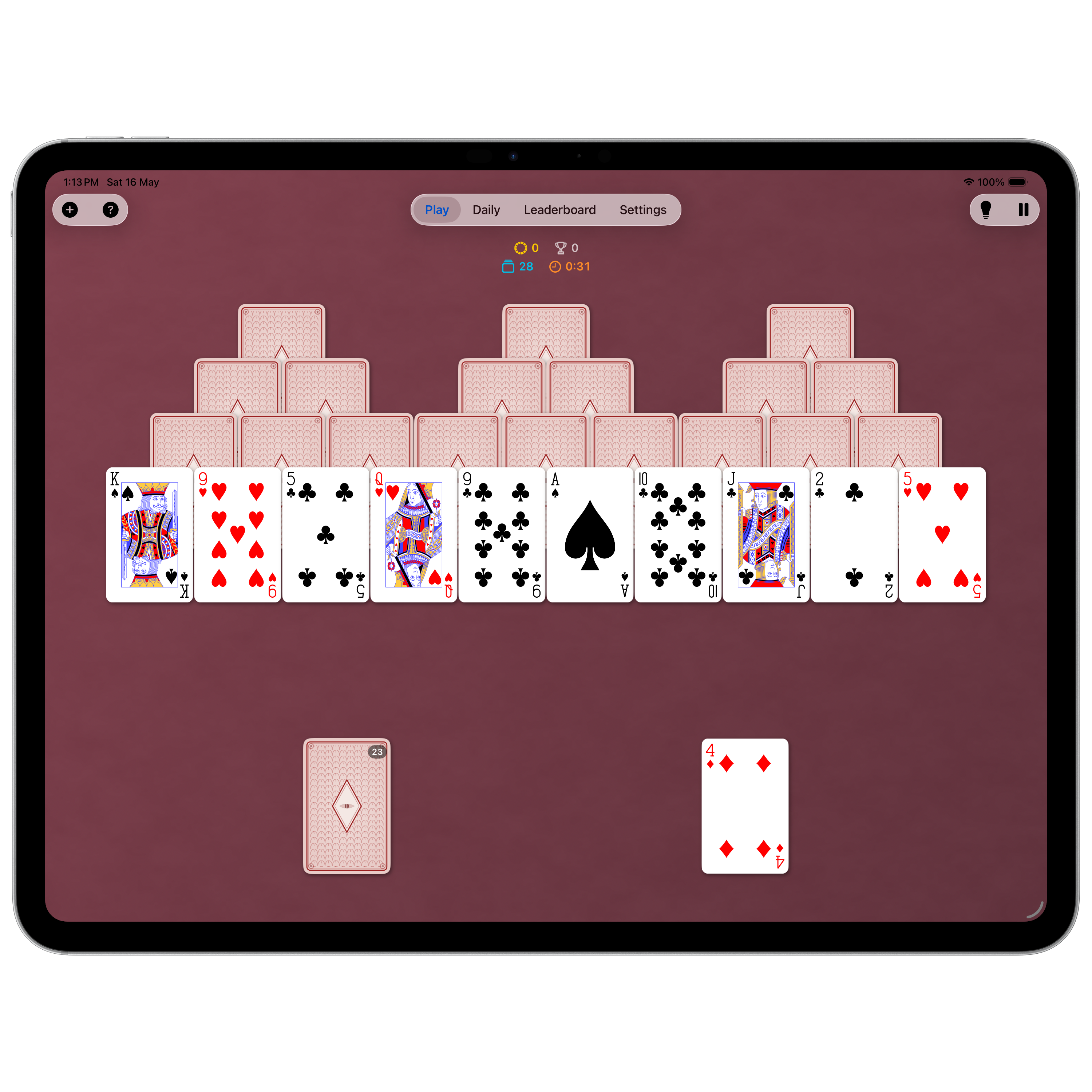 Solitaire Ultra iPad TriPeaks