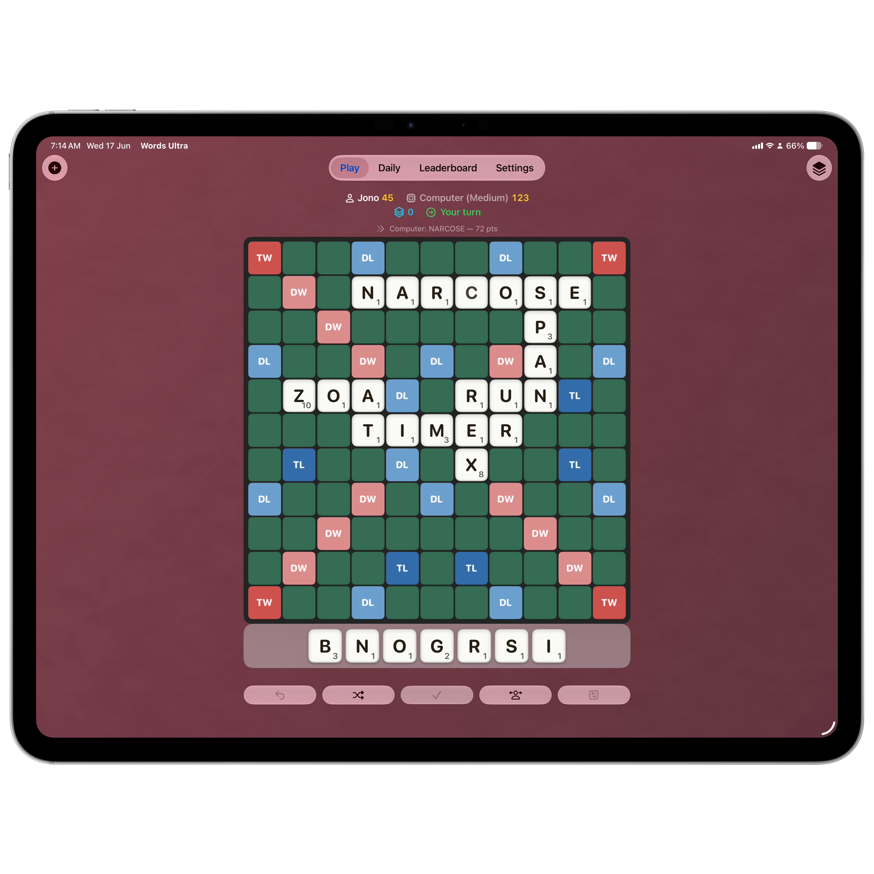 Words Ultra iPad board