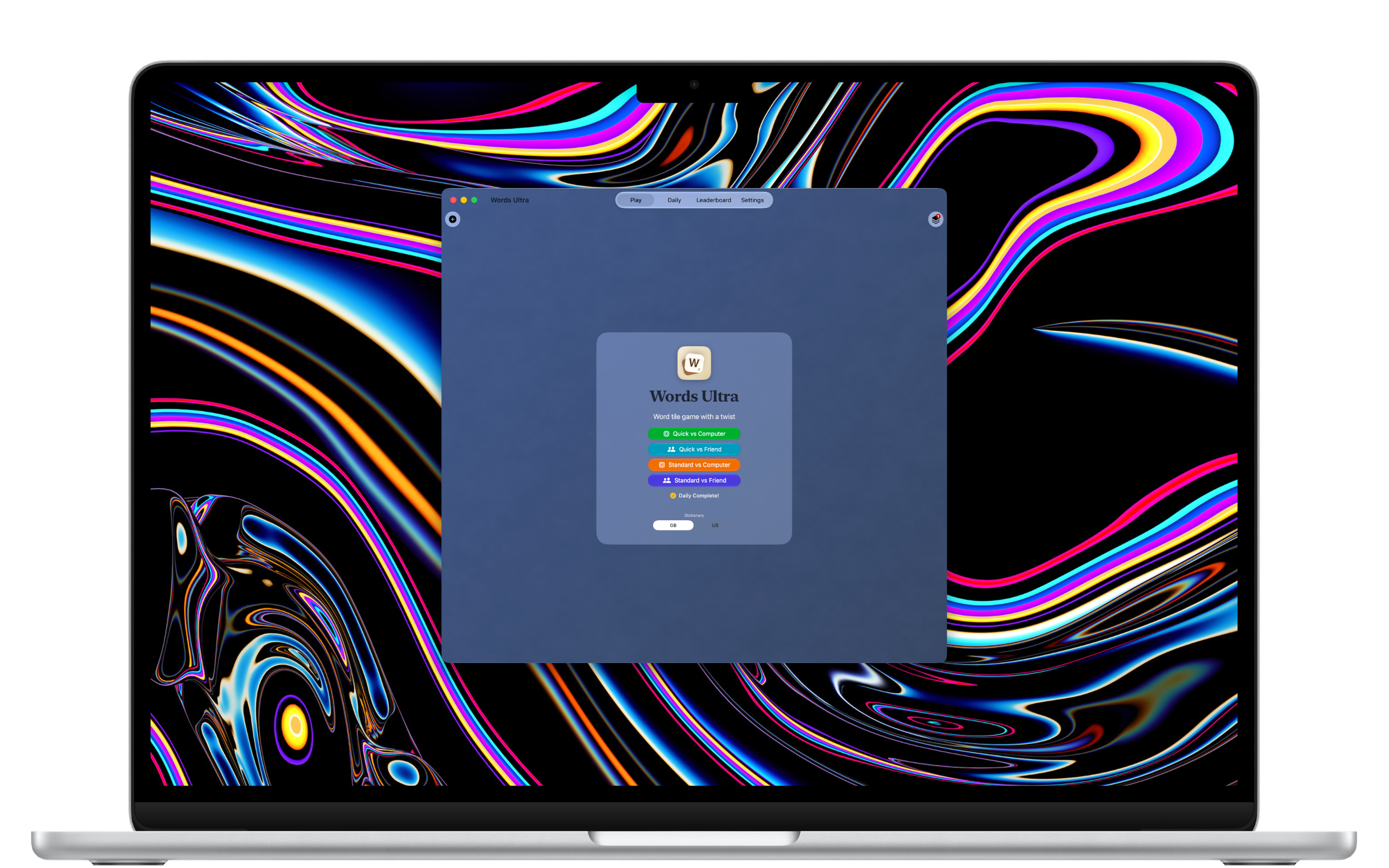 Words Ultra Mac home