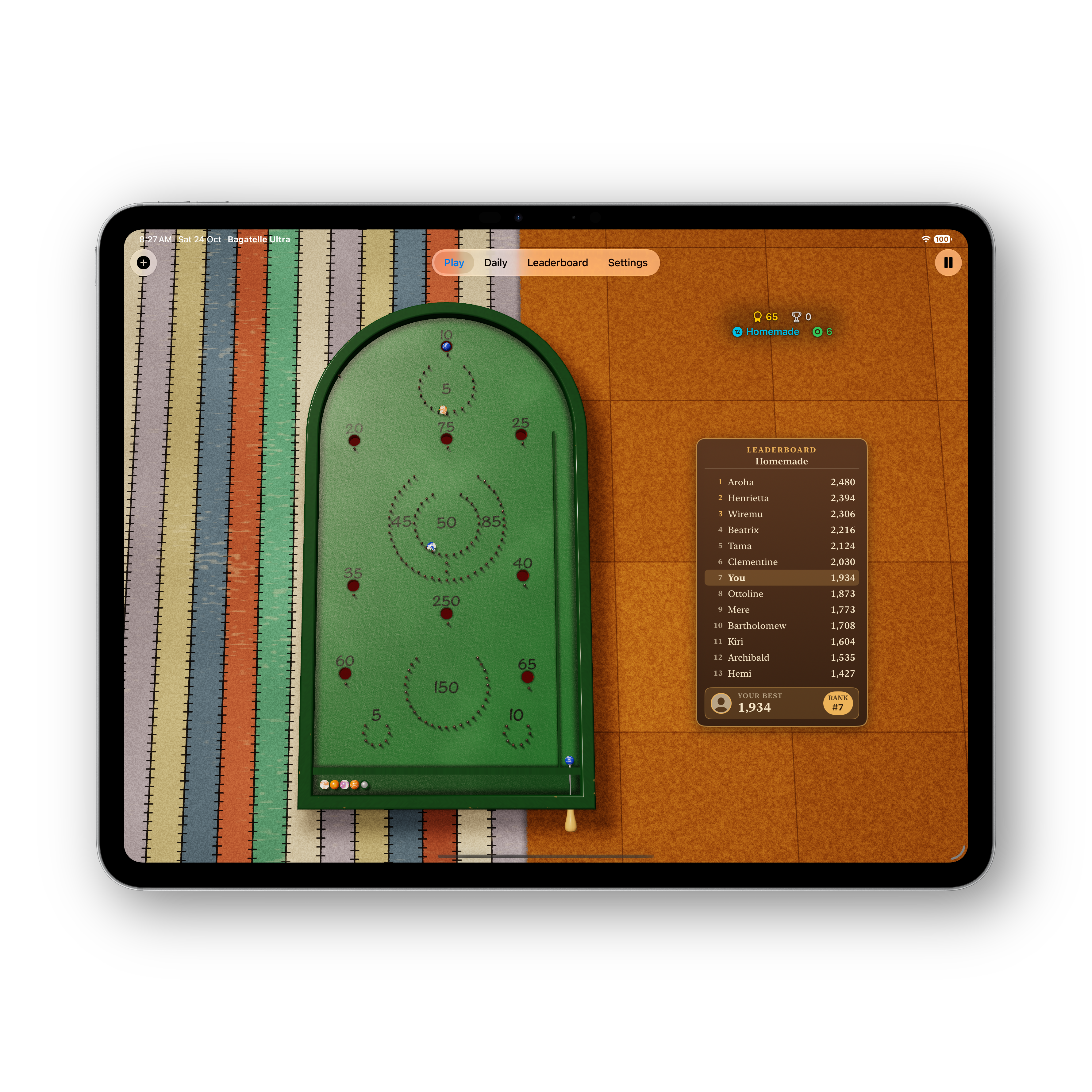 Bagatelle Ultra iPad board