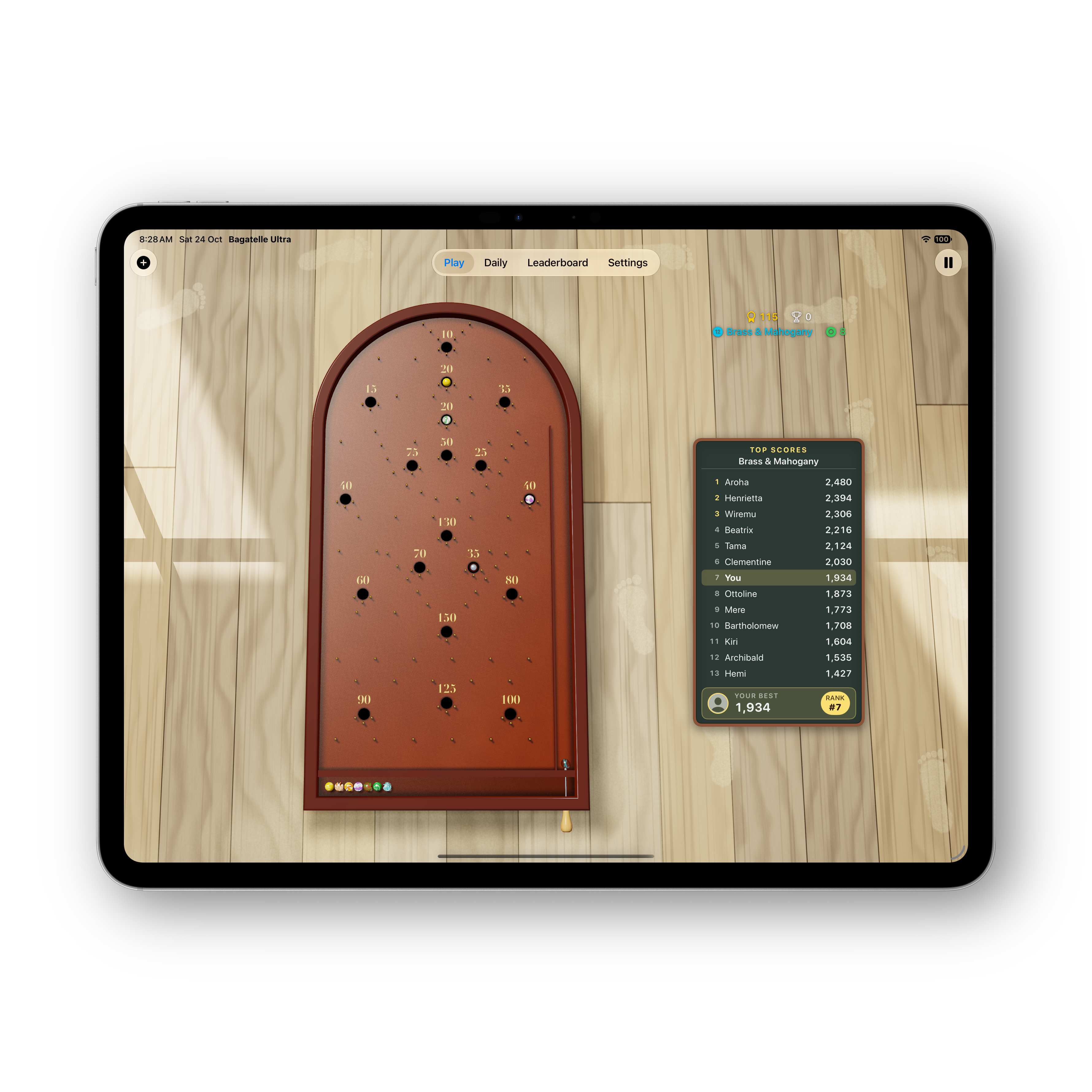 Bagatelle Ultra iPad board