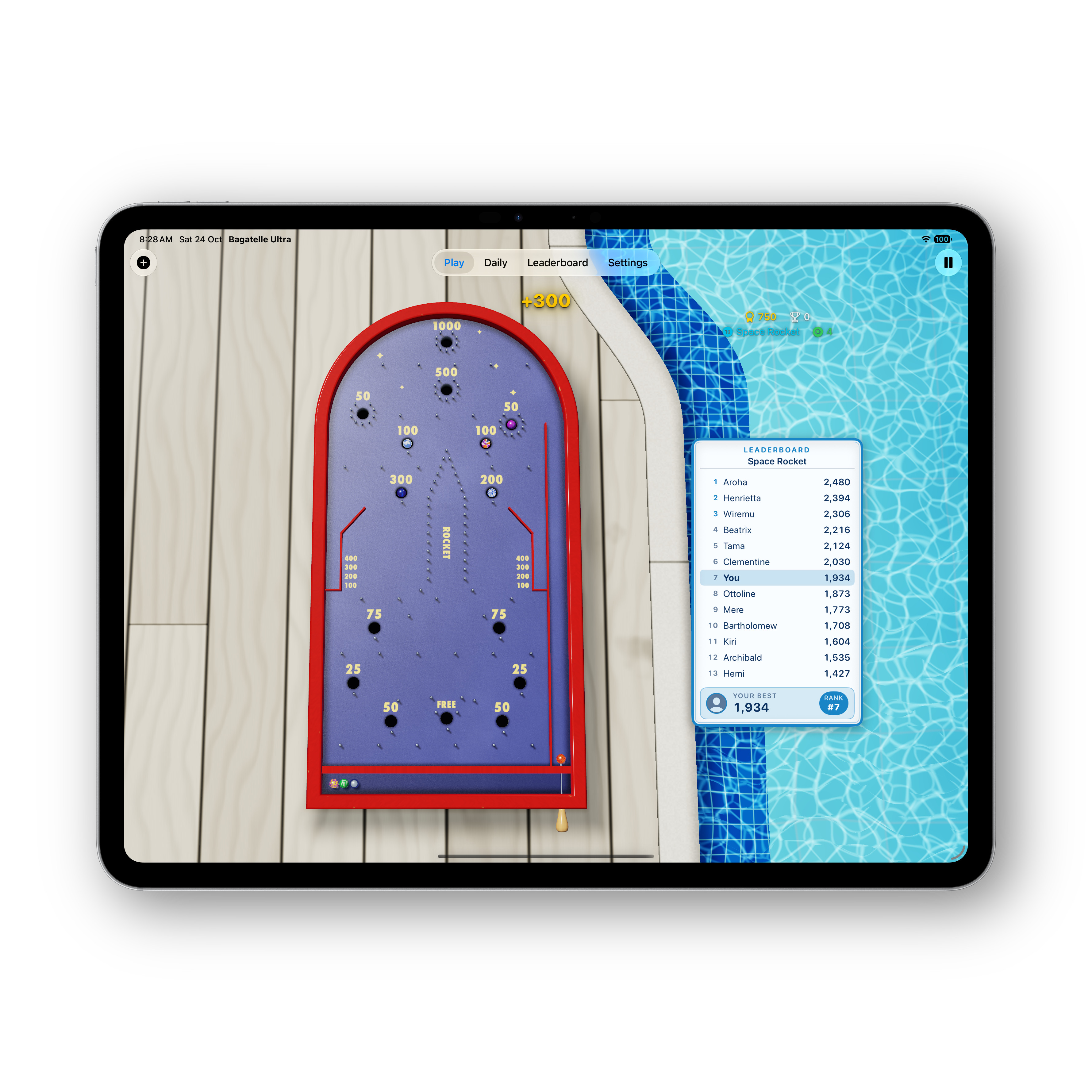 Bagatelle Ultra iPad board