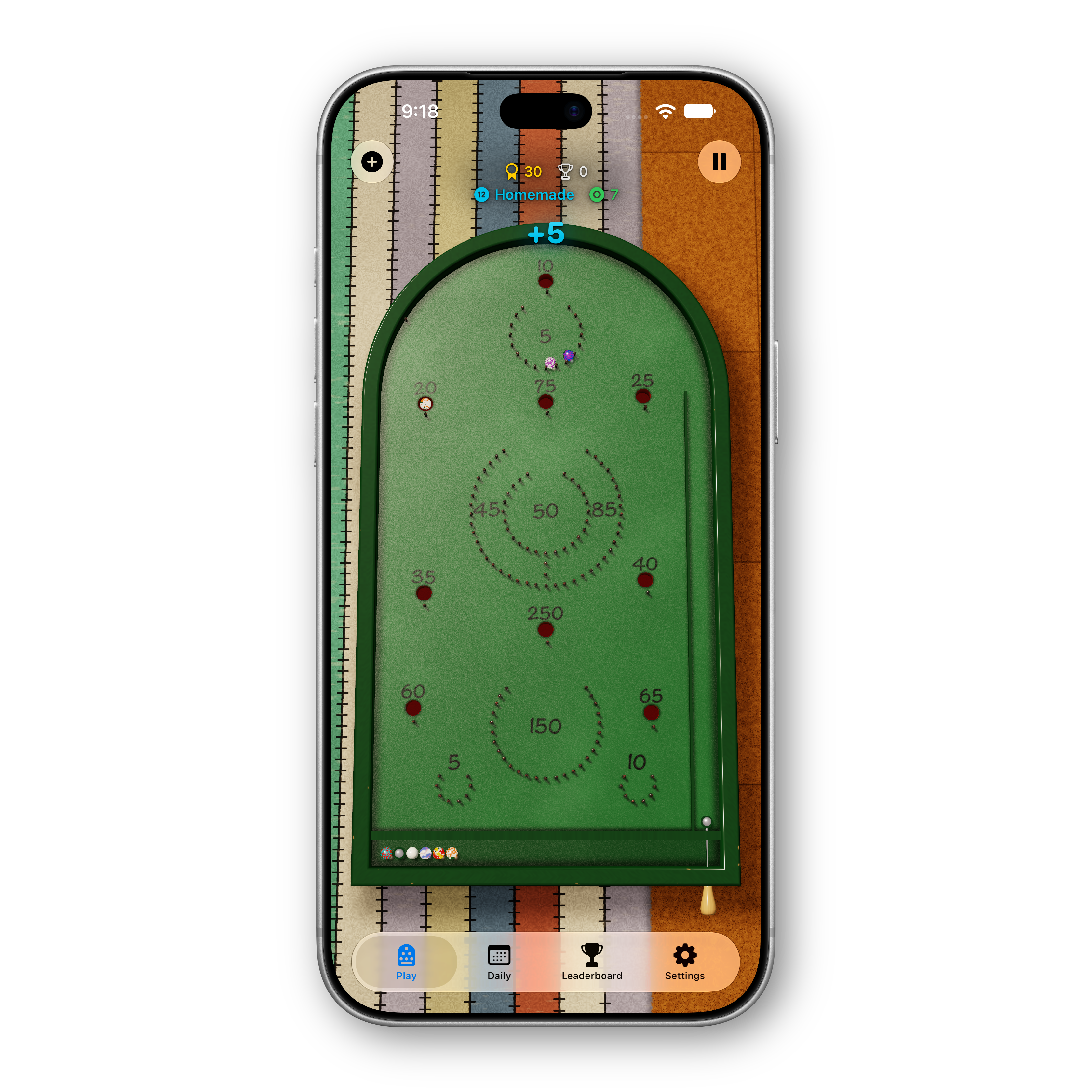 Bagatelle Ultra iPhone Homemade board