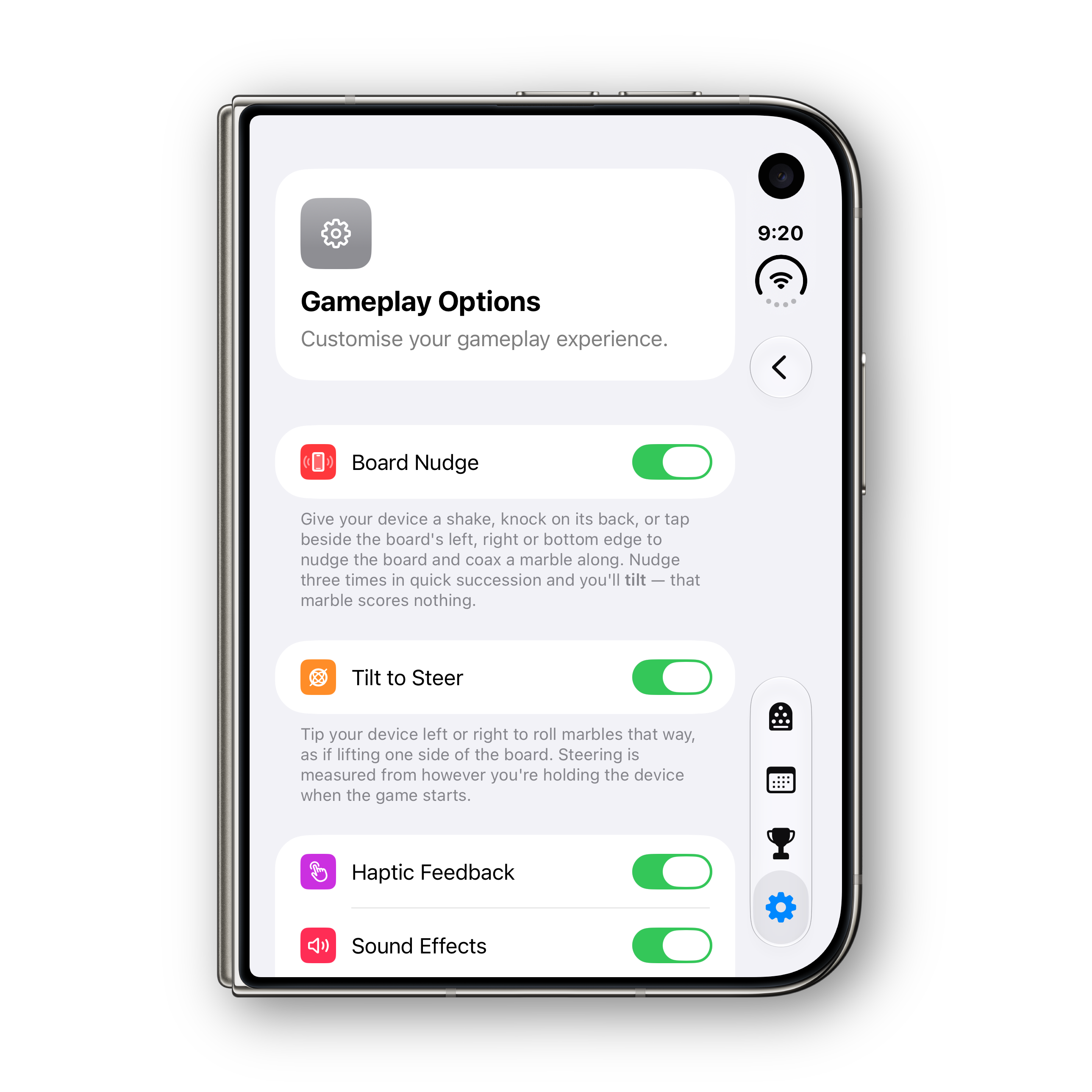 Bagatelle Ultra iPhone Duo folded settings