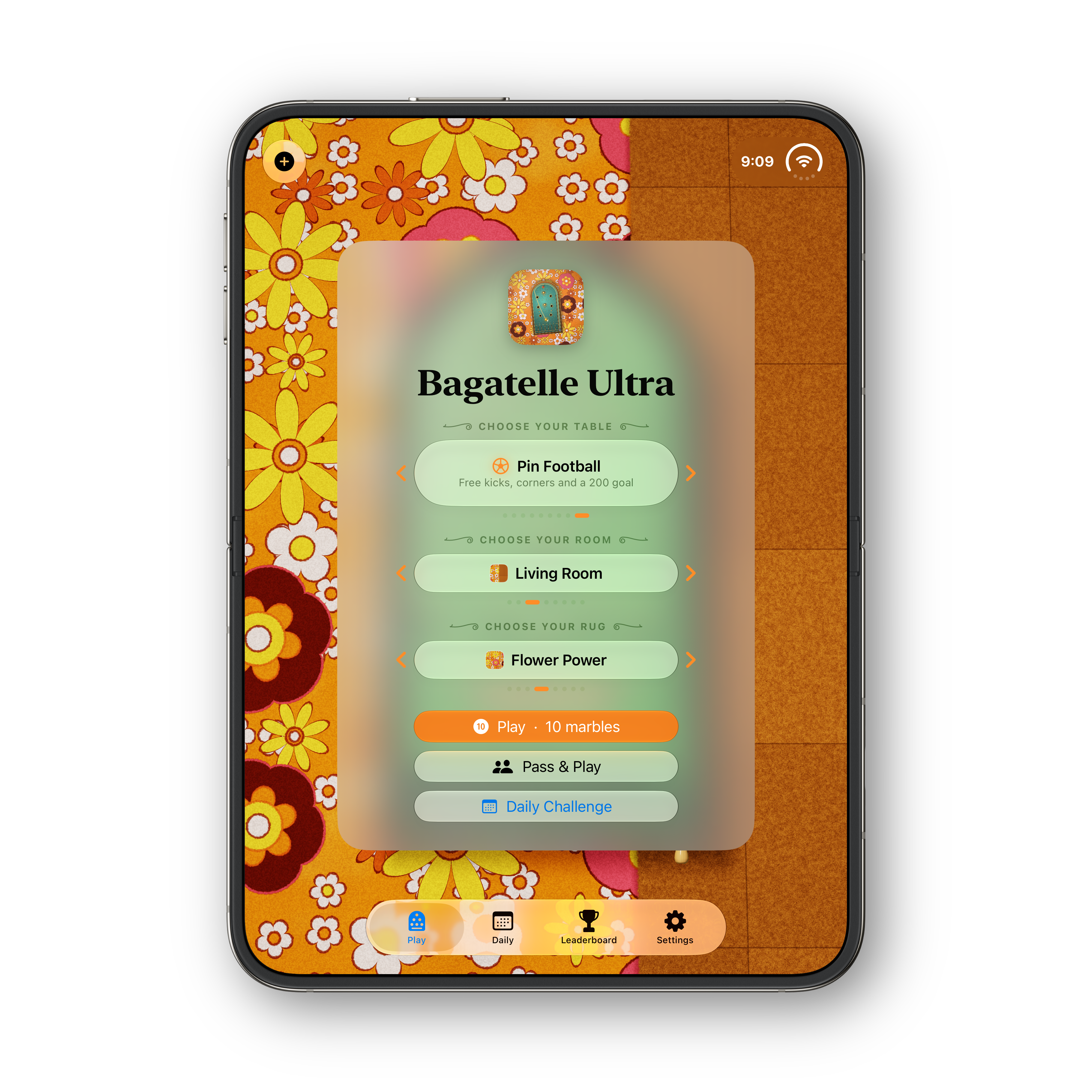 Bagatelle Ultra iPhone Duo portrait table picker