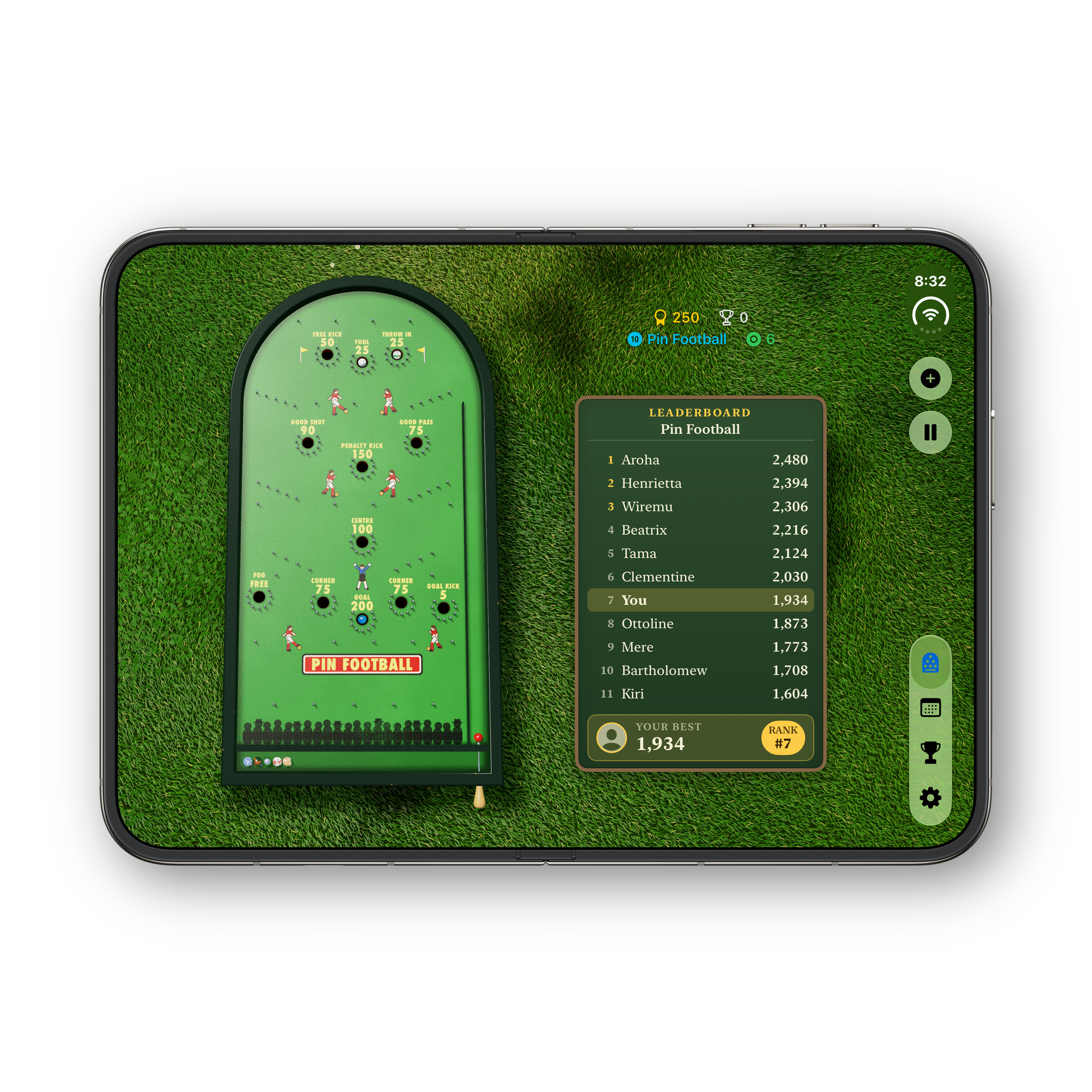 Bagatelle Ultra iPhone Duo unfolded board