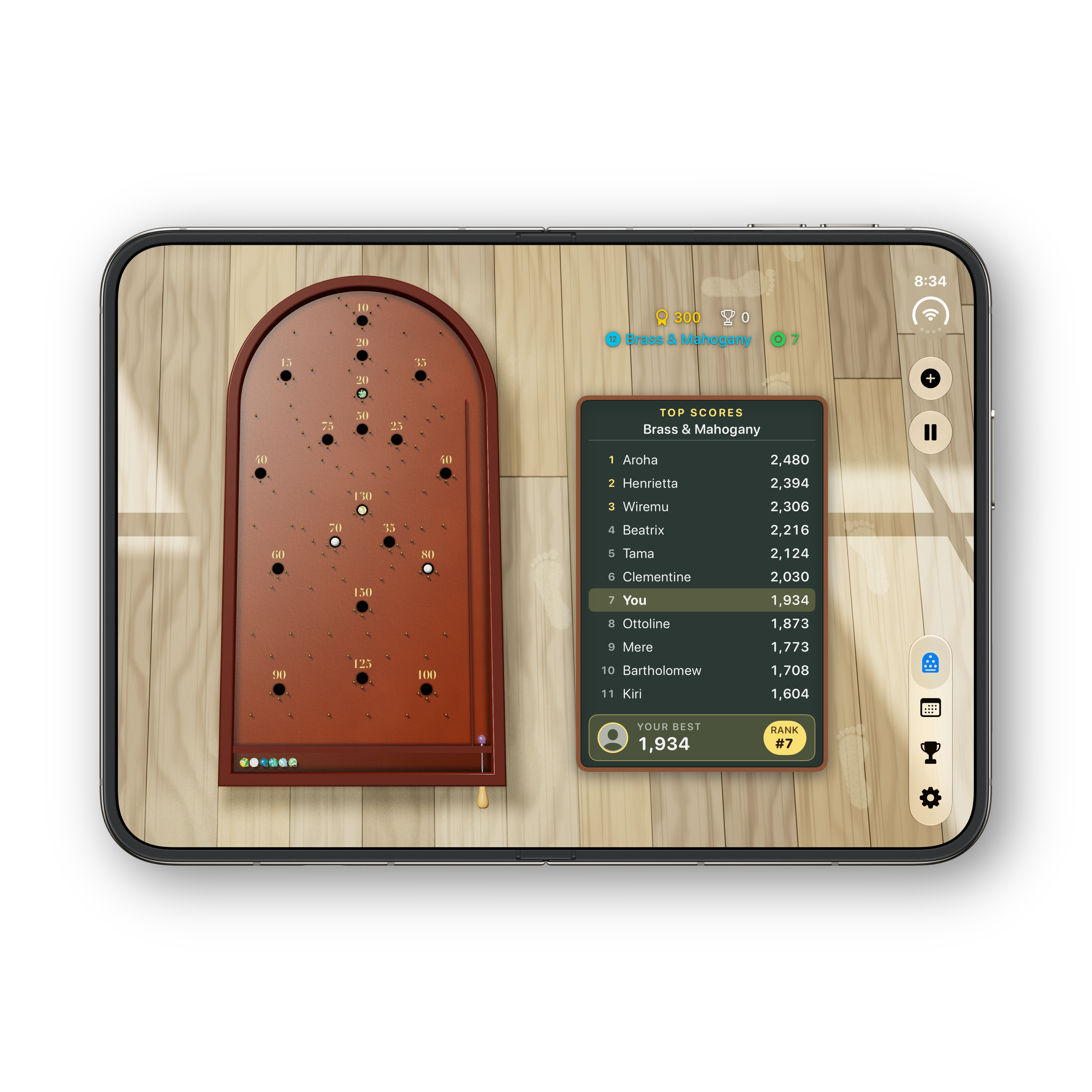Bagatelle Ultra iPhone Duo unfolded board