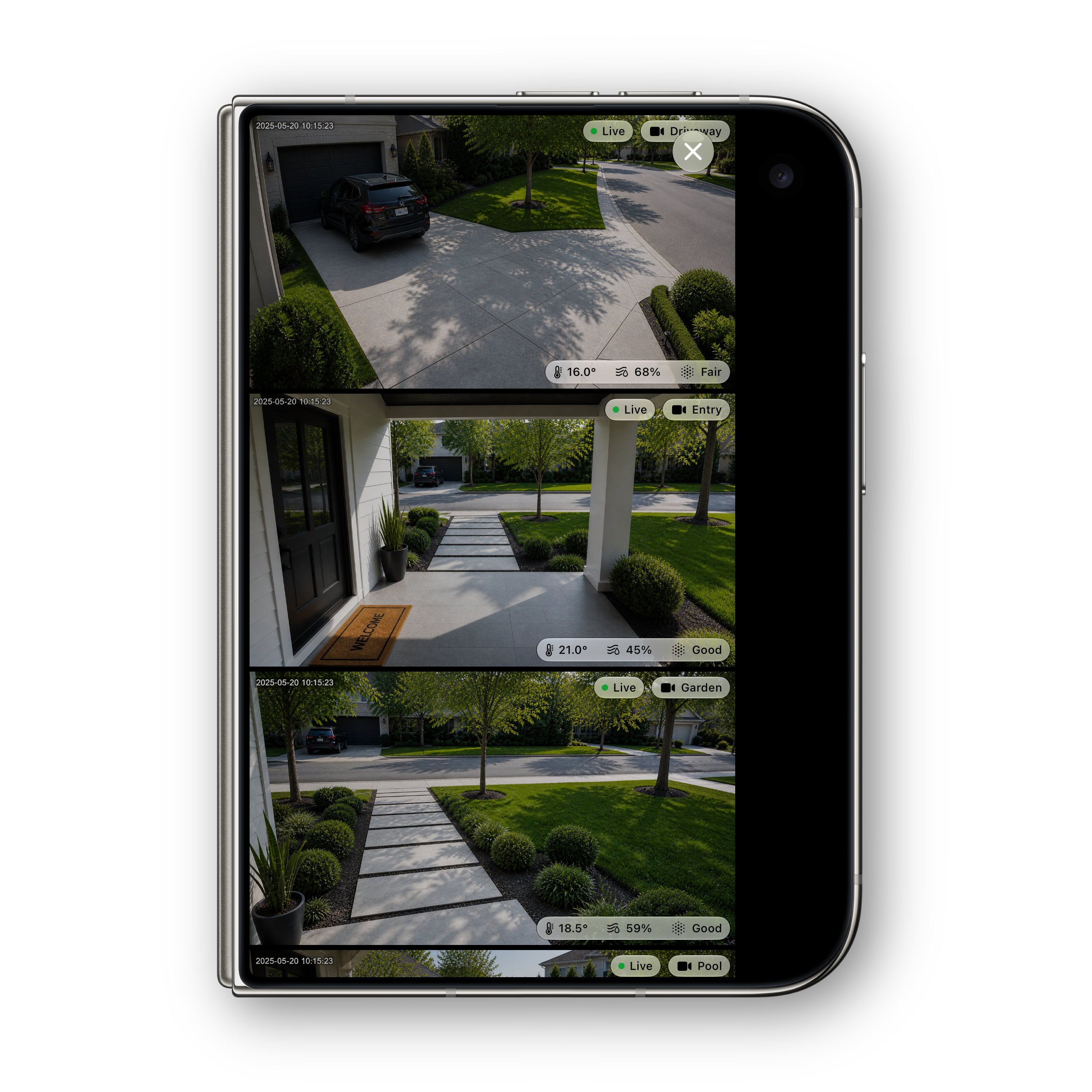iPhone Duo folded full-screen