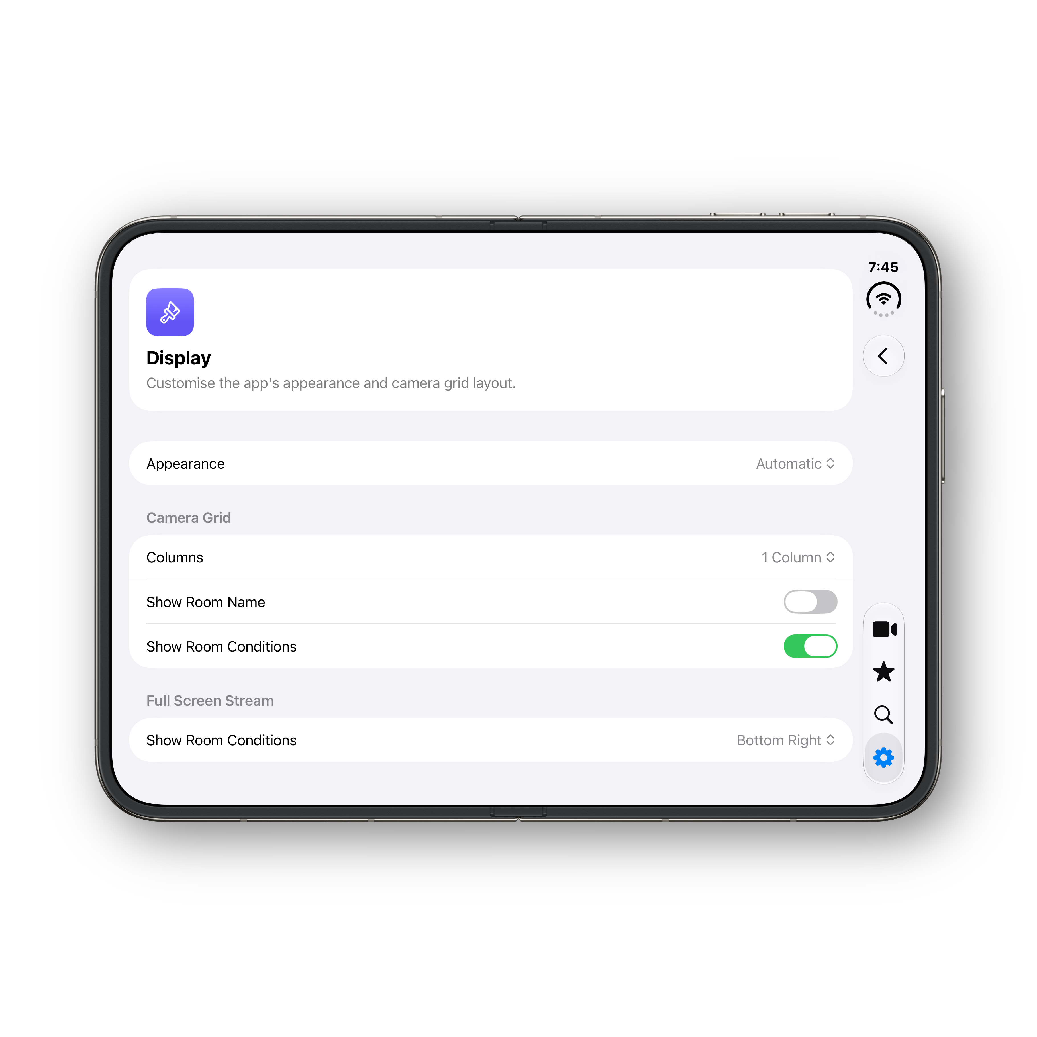 iPhone Duo unfolded settings 2