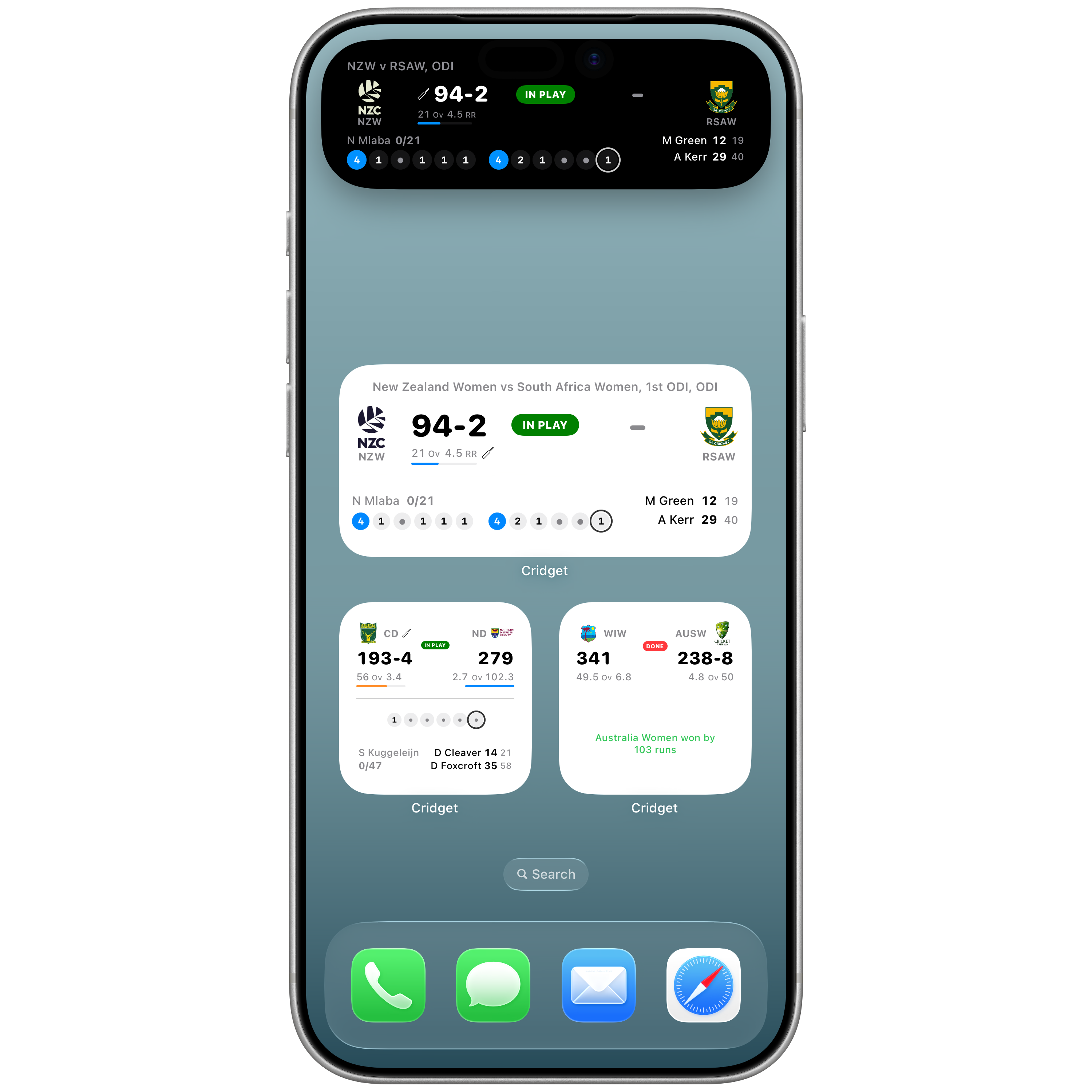 Widgets and Dynamic Island