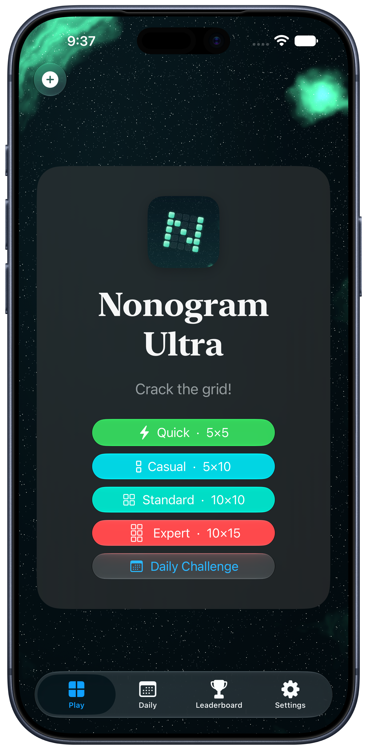 Nonogram Ultra home screen