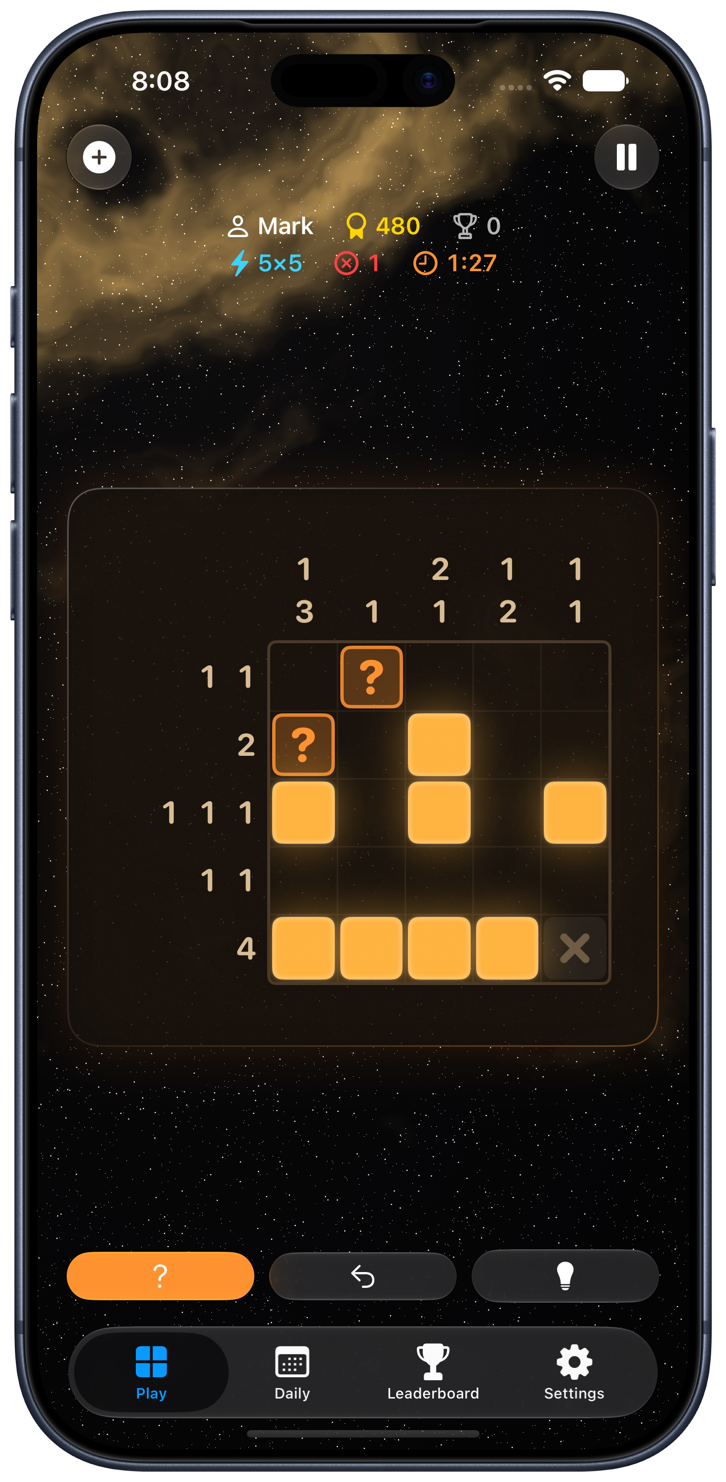 Nonogram Ultra puzzle, Eclipse theme