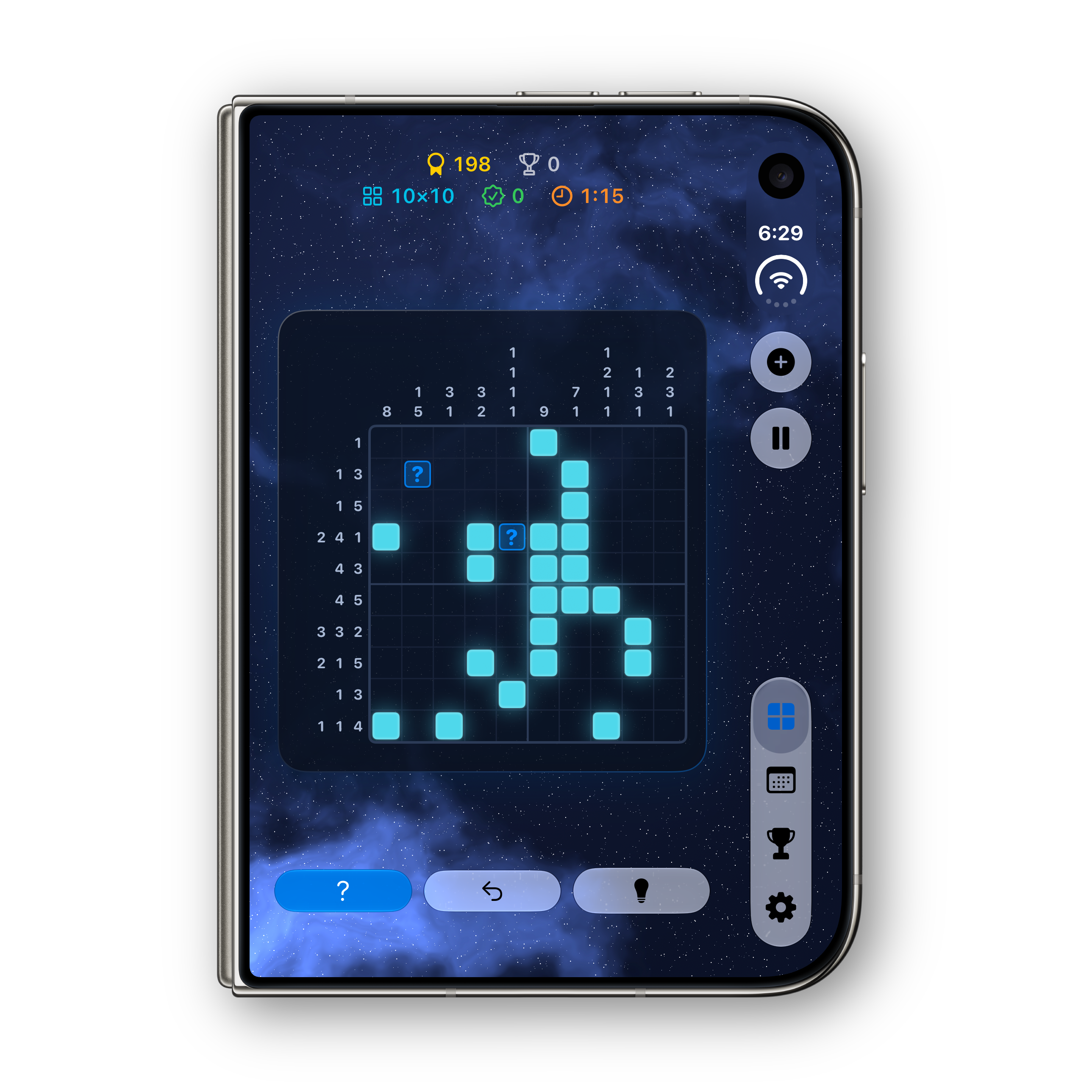 Nonogram Ultra iPhone Duo folded puzzle