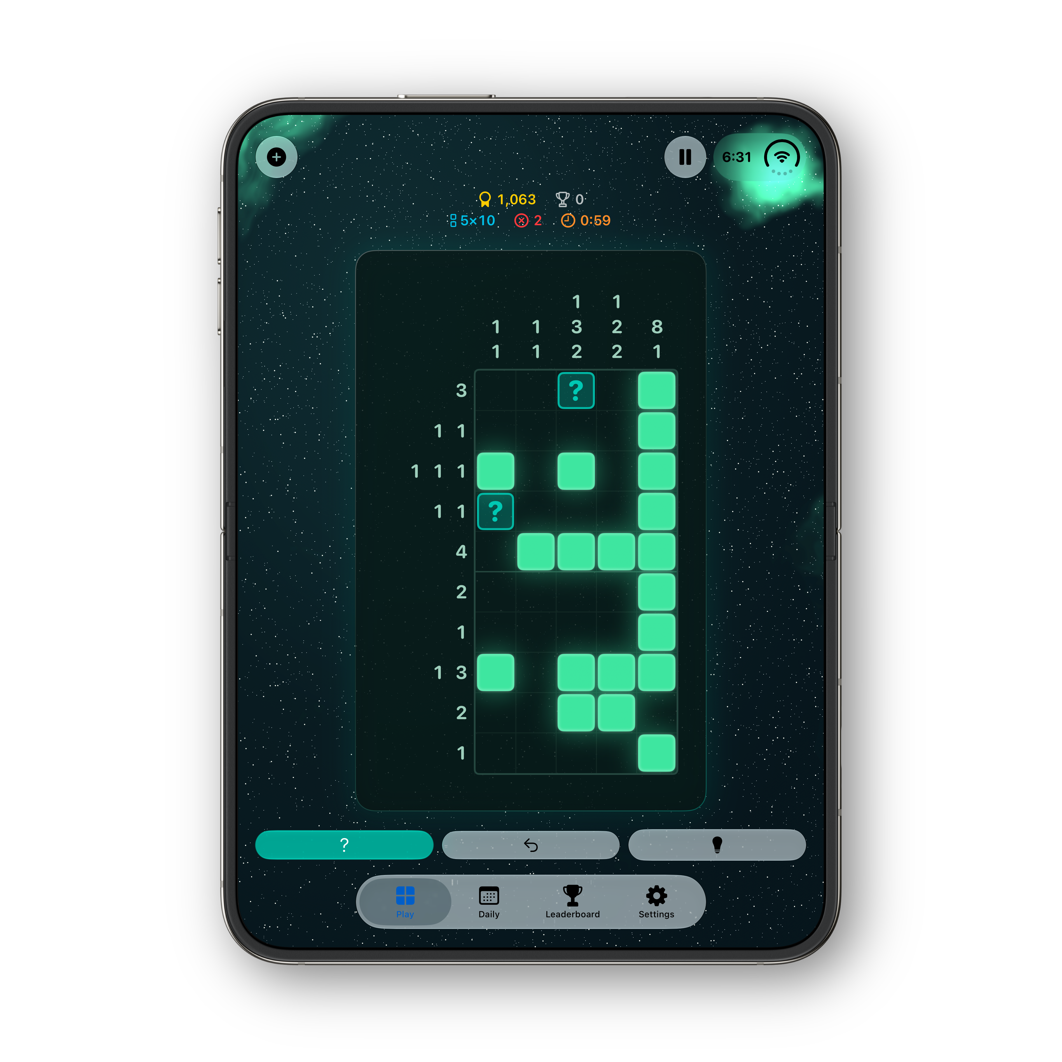 Nonogram Ultra iPhone Duo portrait Casual 5×10 puzzle