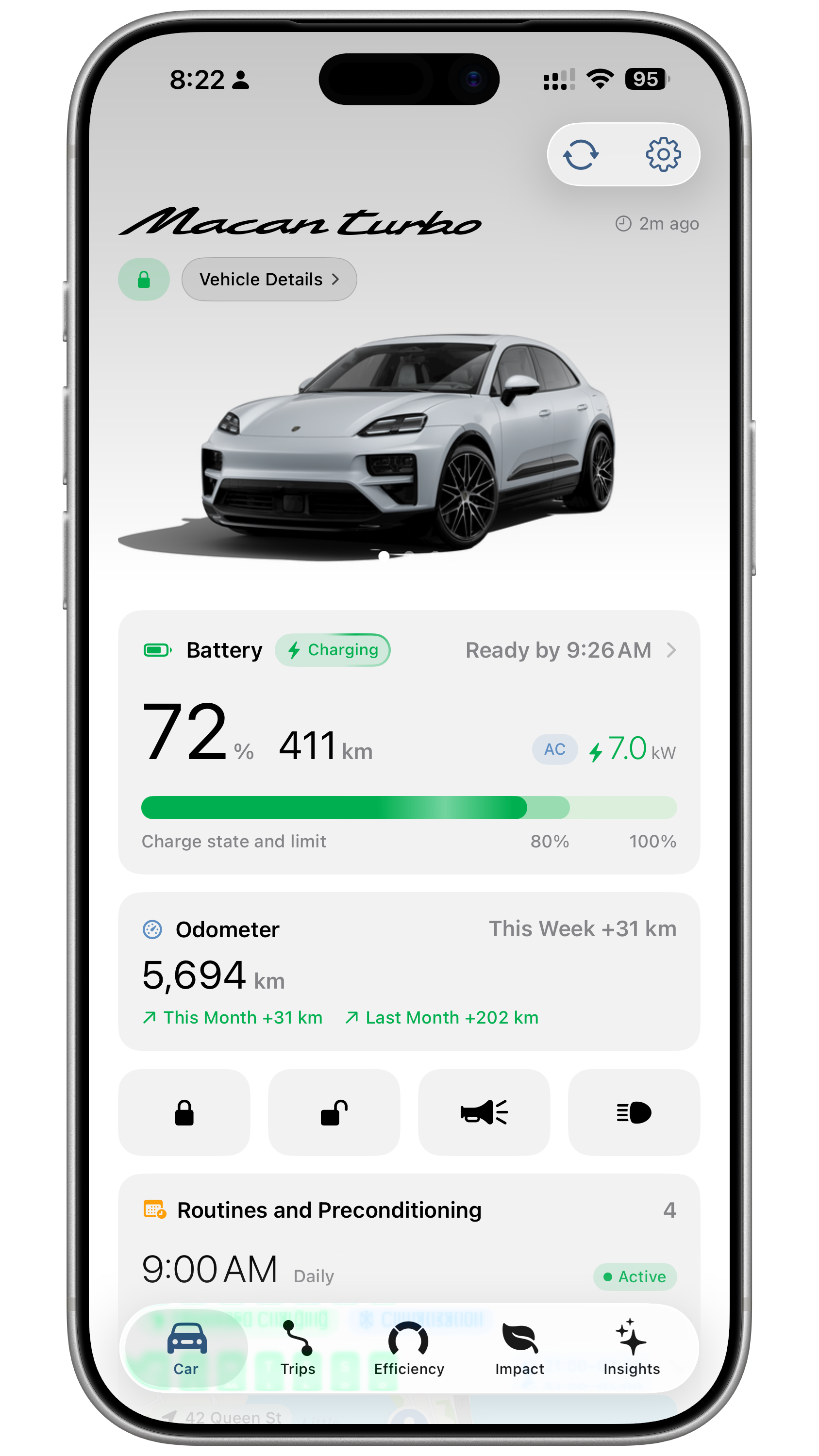 Porsche Ultra vehicle dashboard