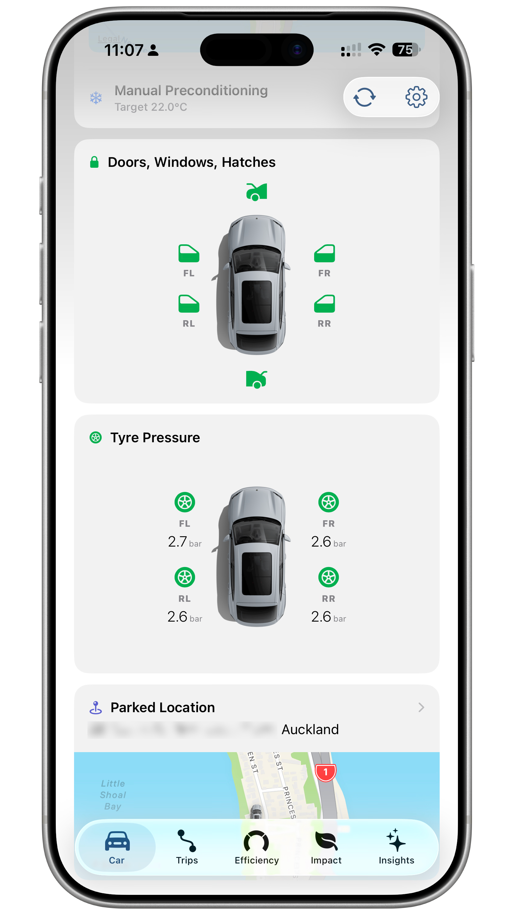 Porsche Ultra doors, windows and tyre pressures