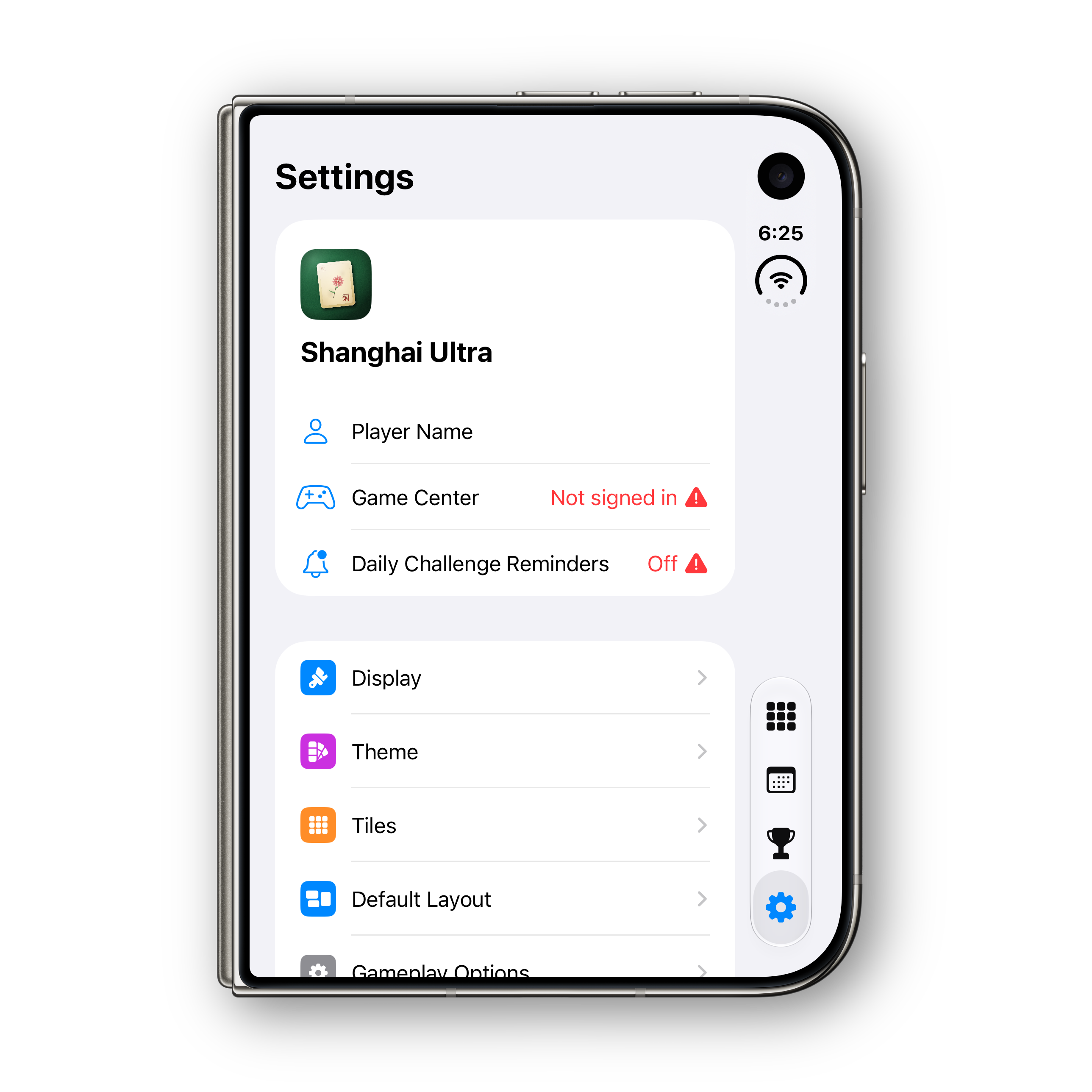 iPhone Duo folded settings 1
