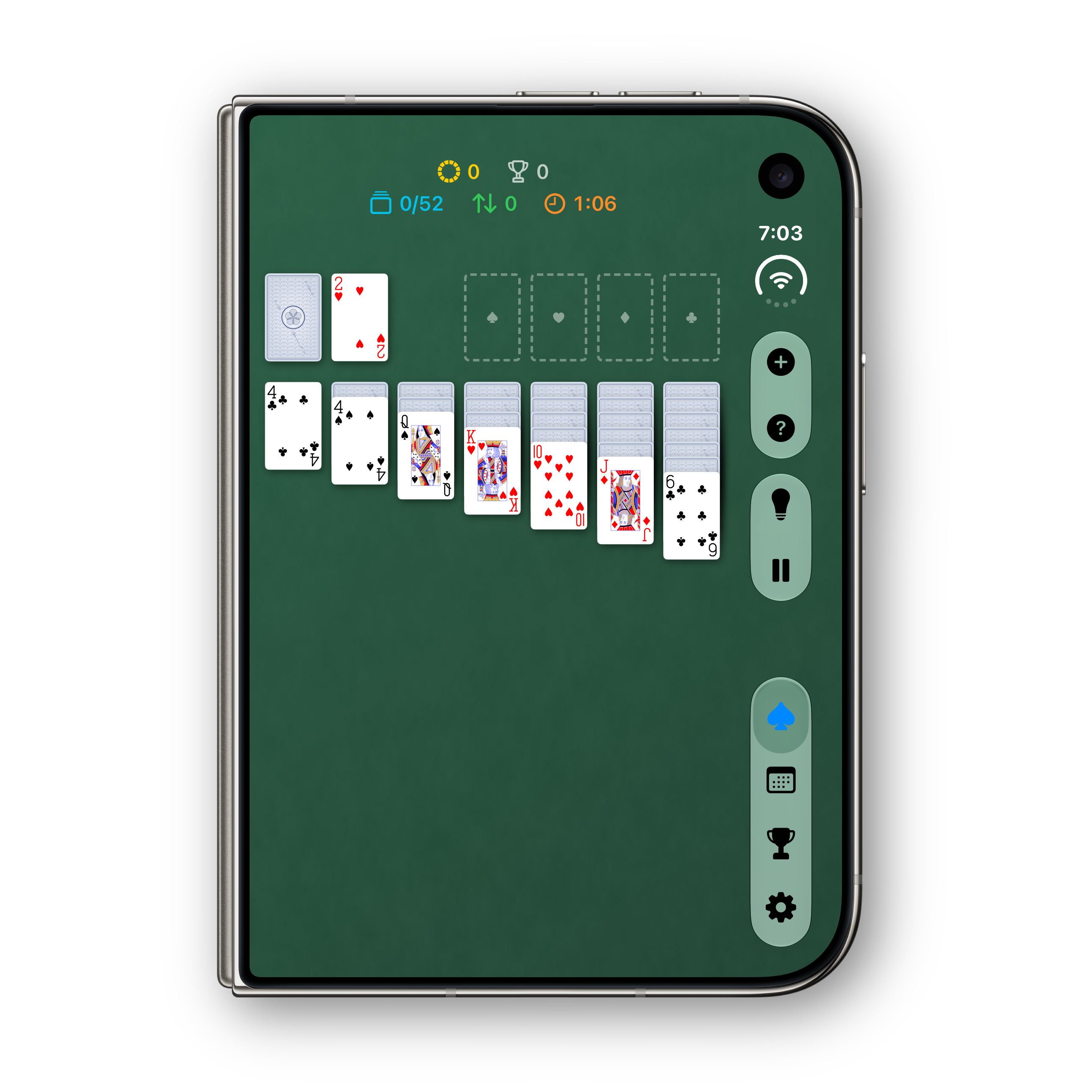 Solitaire Ultra iPhone Duo folded Klondike