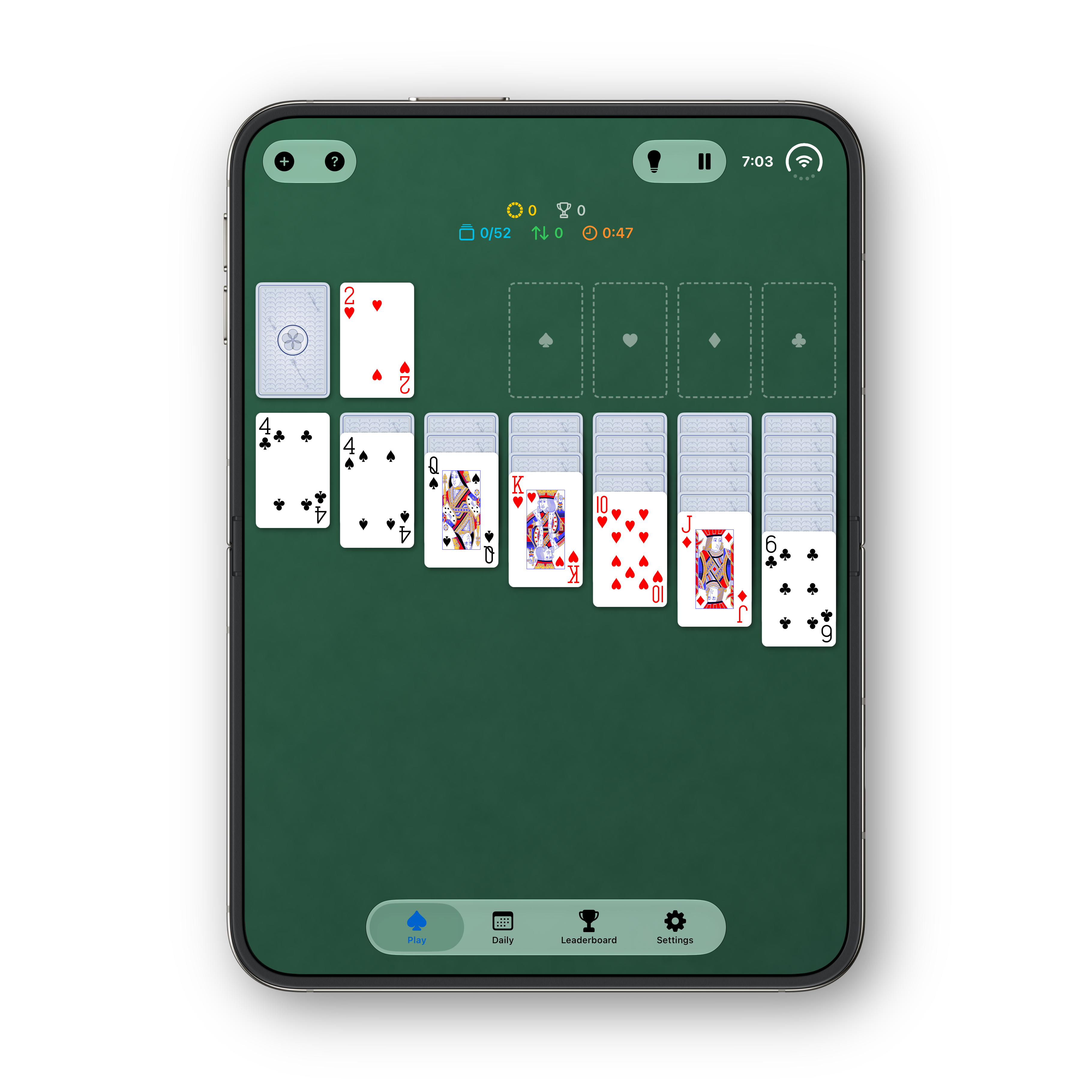 Solitaire Ultra iPhone Duo portrait Klondike