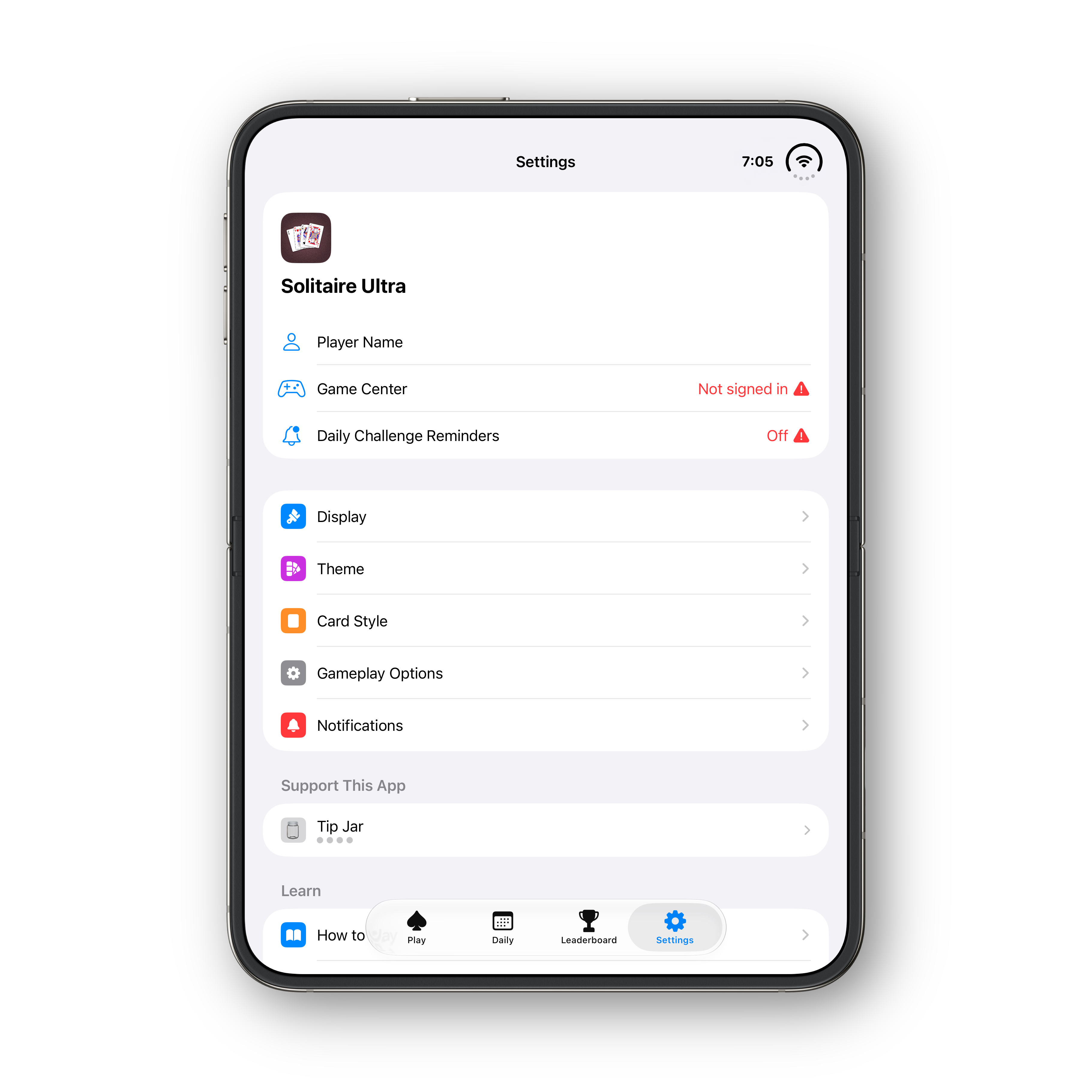 Solitaire Ultra iPhone Duo portrait settings