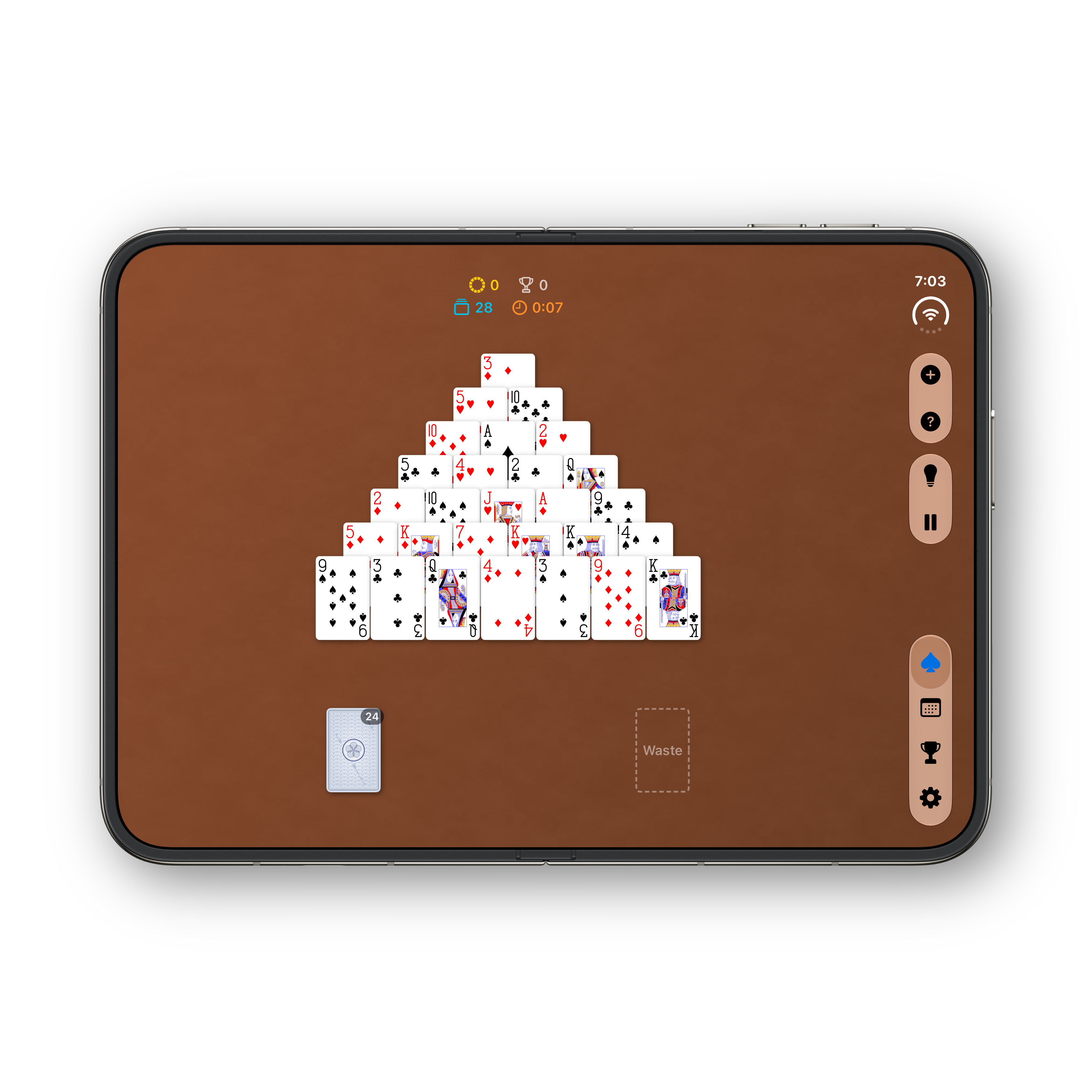 Solitaire Ultra iPhone Duo unfolded Pyramid