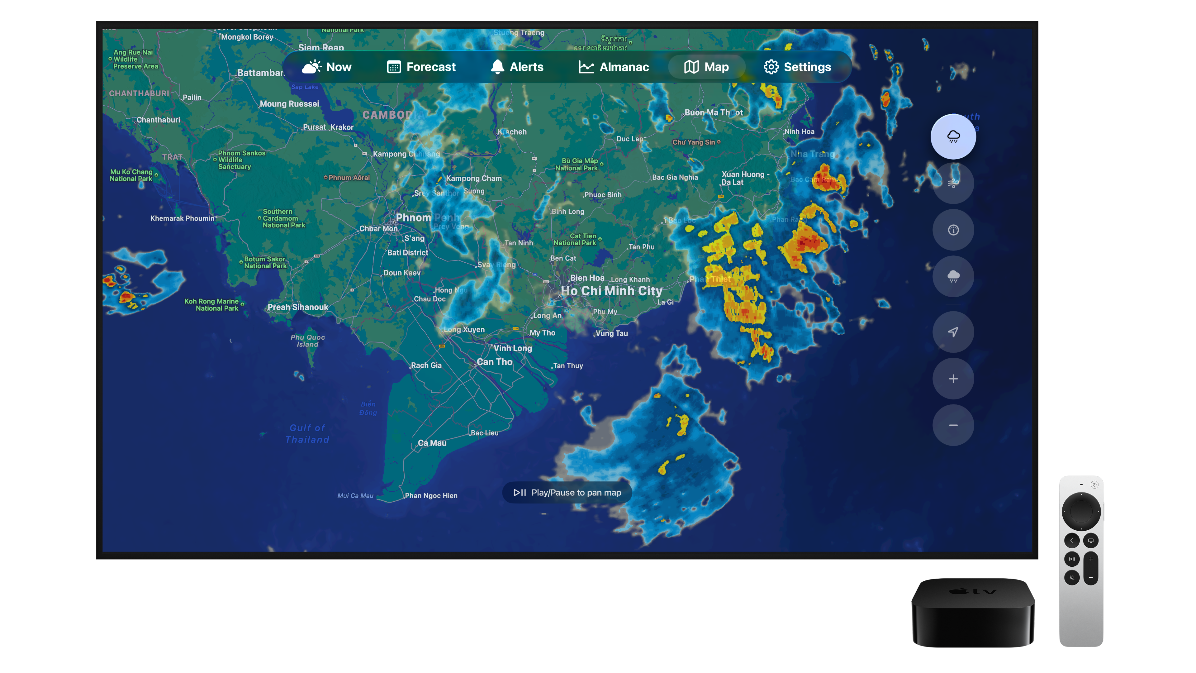 Apple TV Rain radar