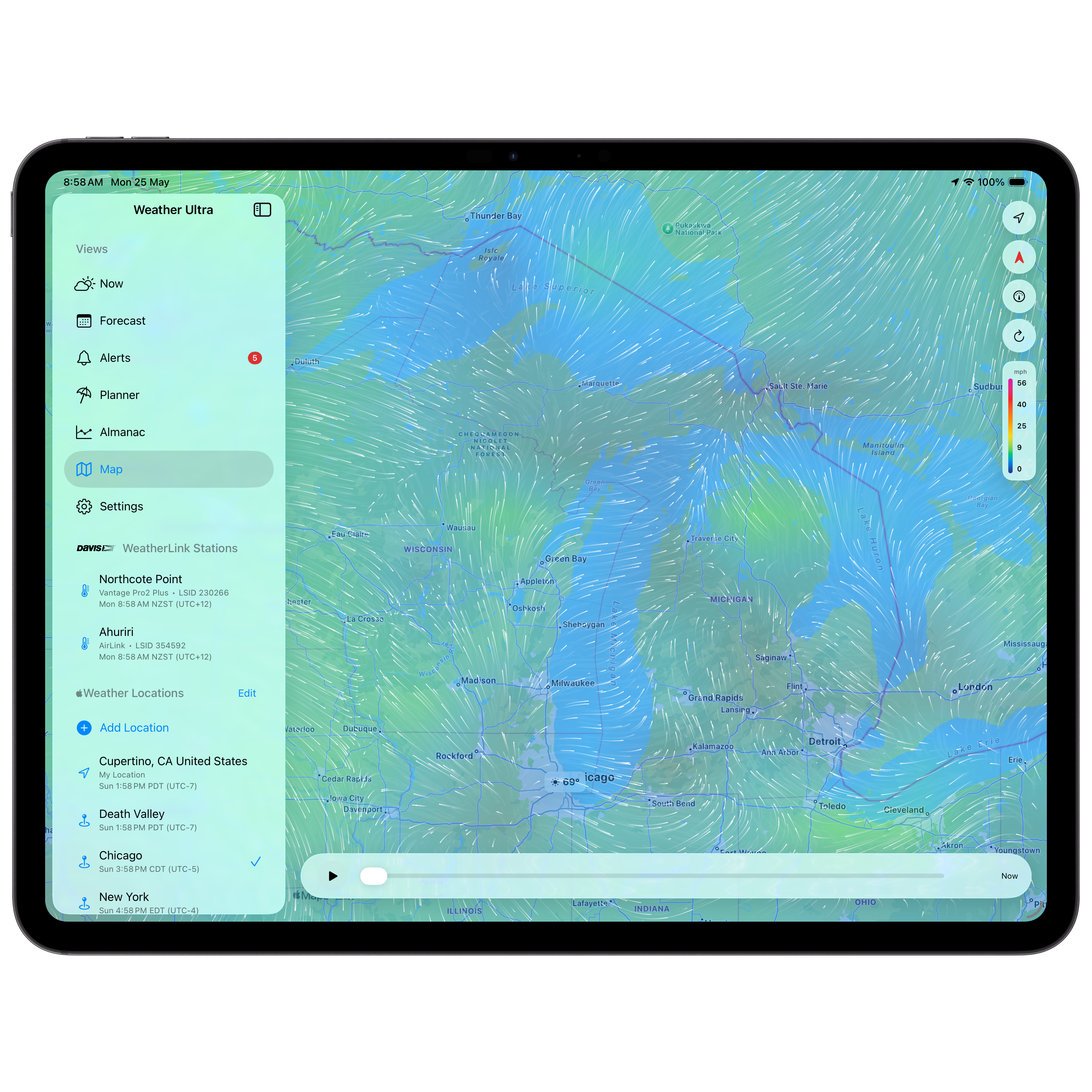 iPad Wind radar