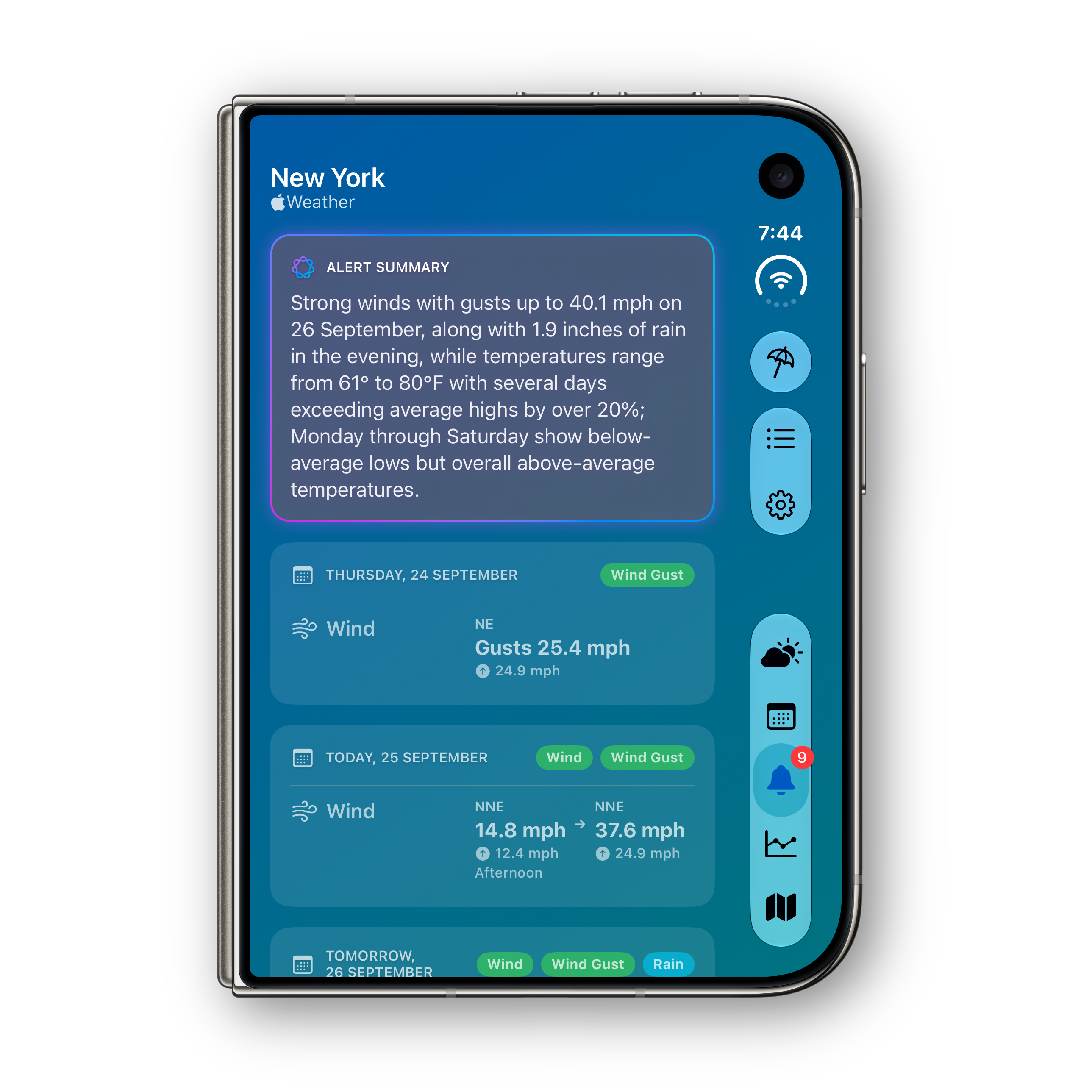 iPhone Duo — folded Alerts