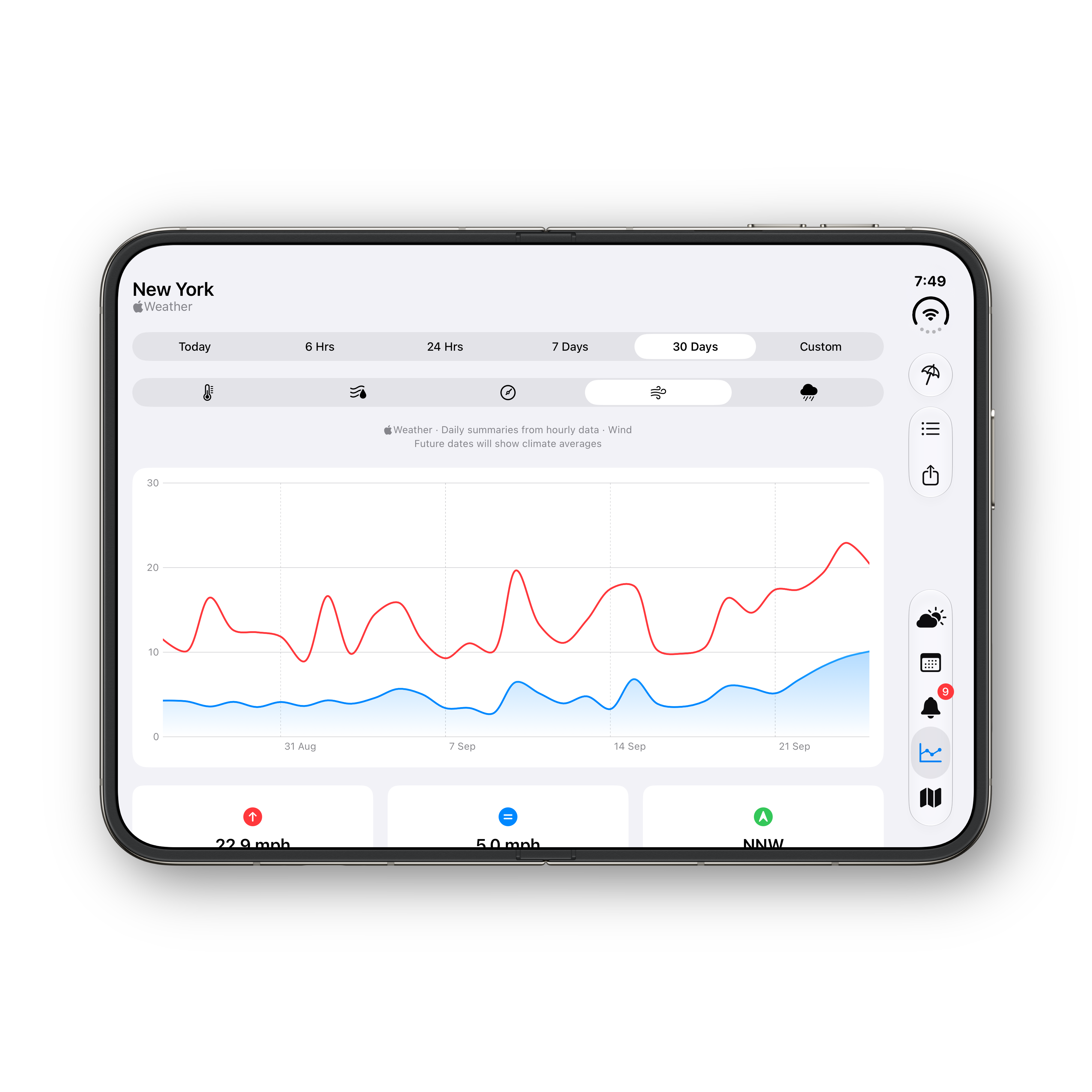 iPhone Duo — unfolded Almanac variant