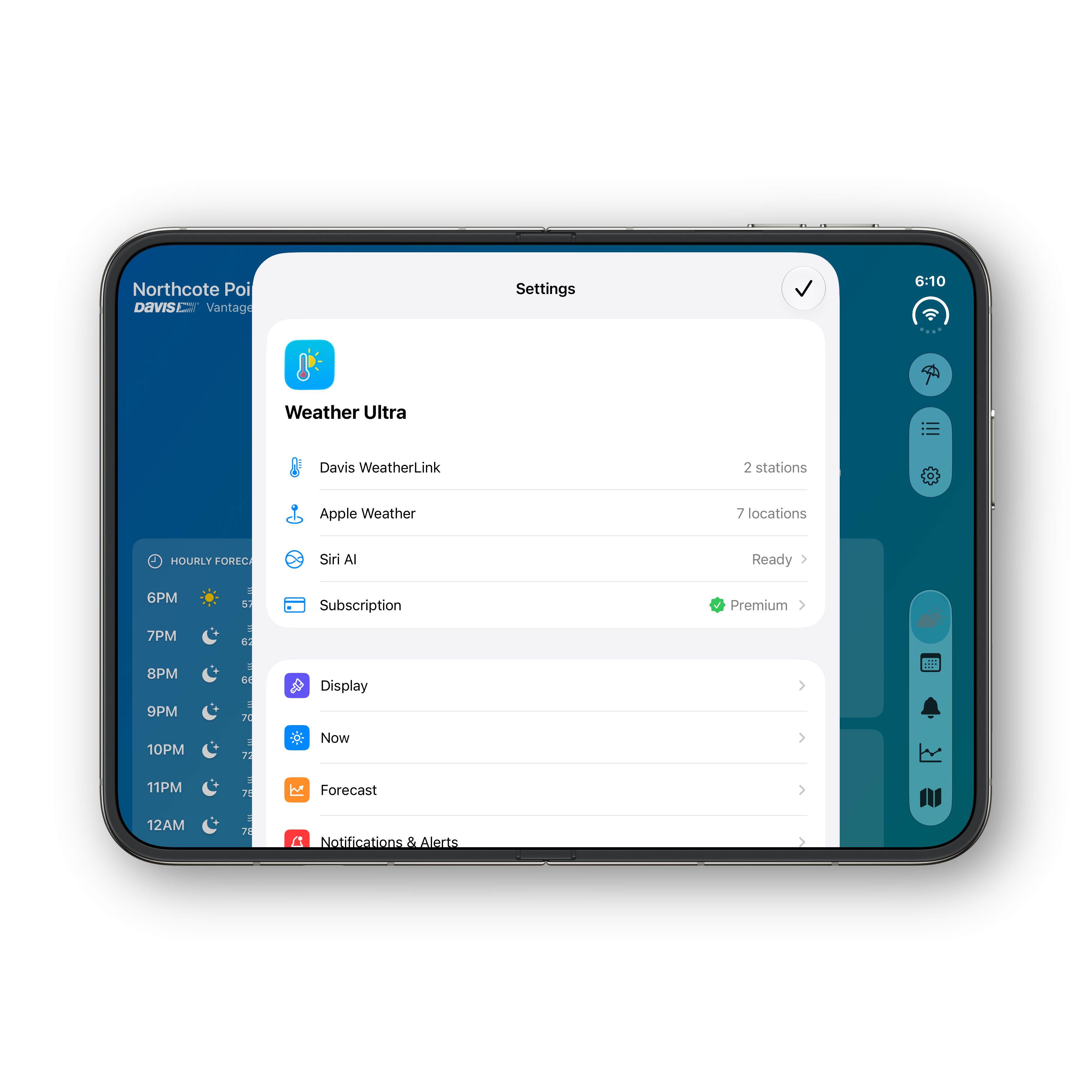 iPhone Duo — unfolded Settings