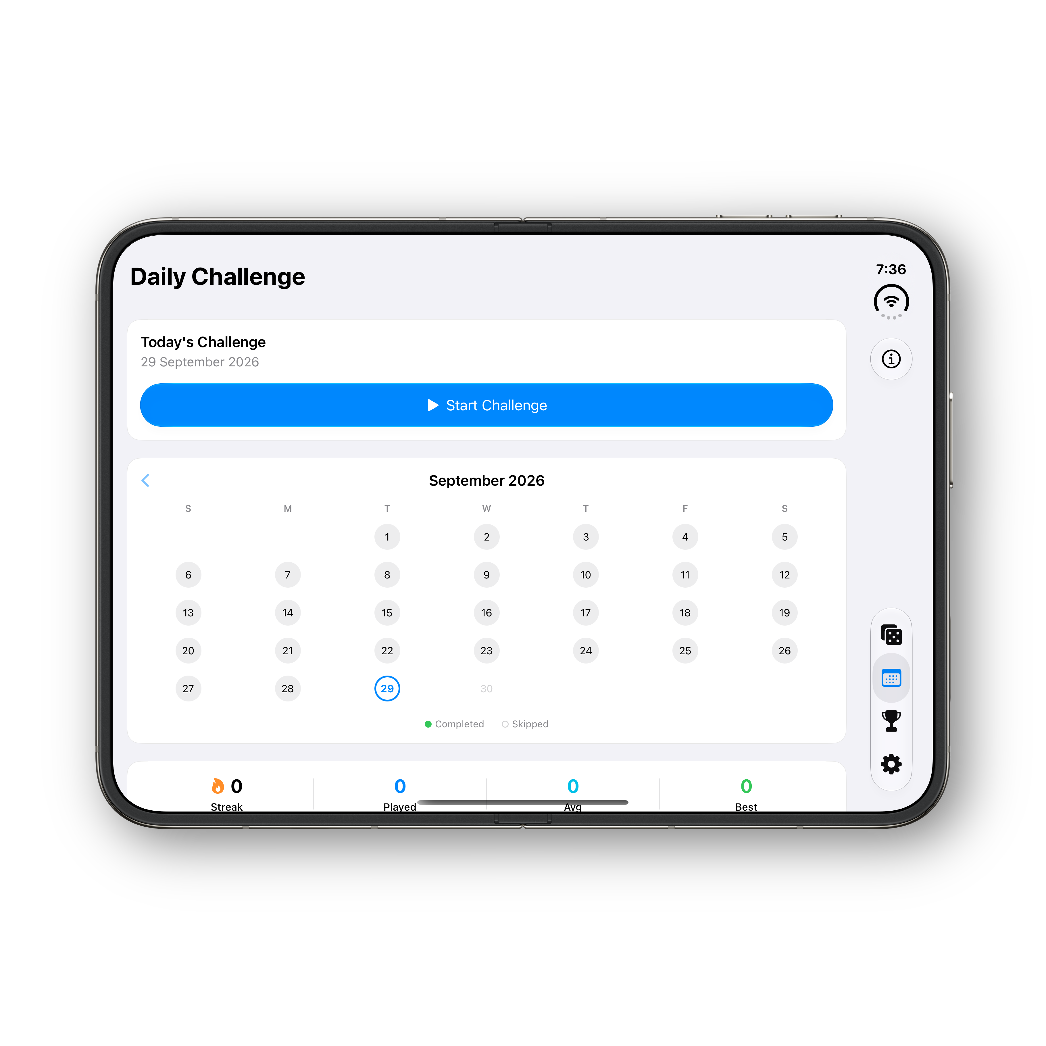 iPhone Duo unfolded daily challenge